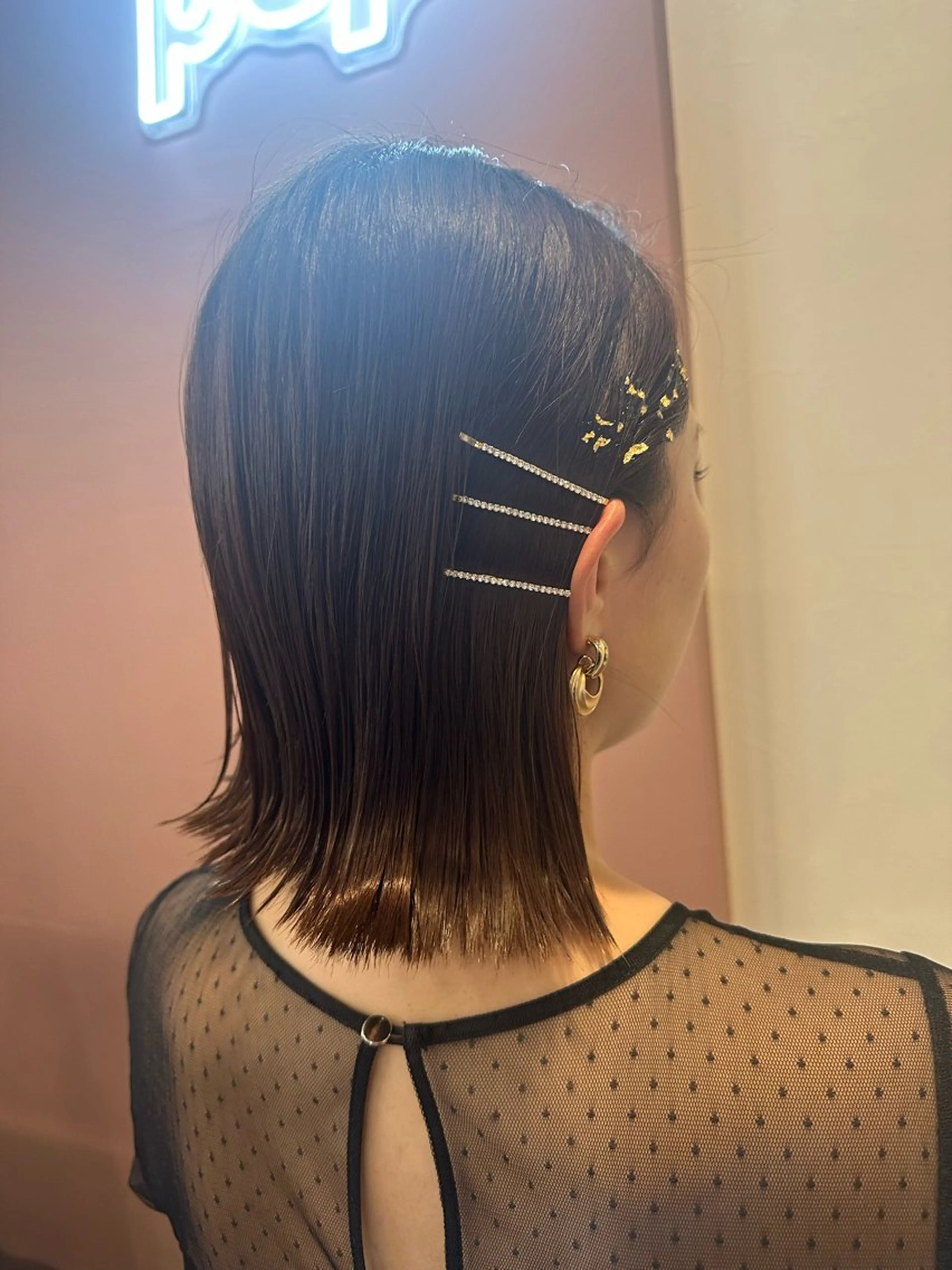 ショート ヘアアレンジ 外ハネヘア ヘアセット pep所属・pep natsumiのヘアスタイル