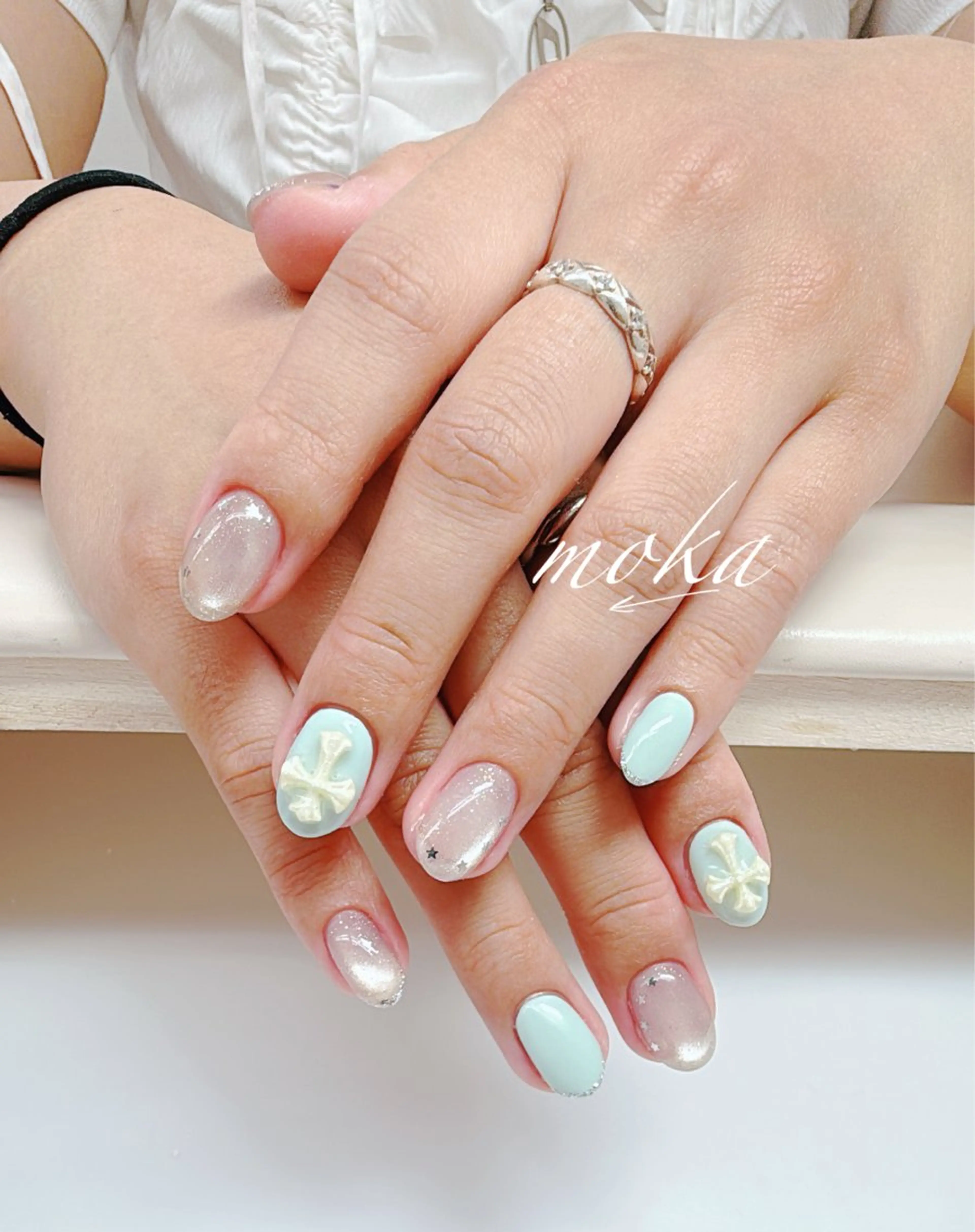 ネイル ハンドネイル ハンドケア 胡蝶蘭レディースサロ ンNailMOKAのネイルデザイン