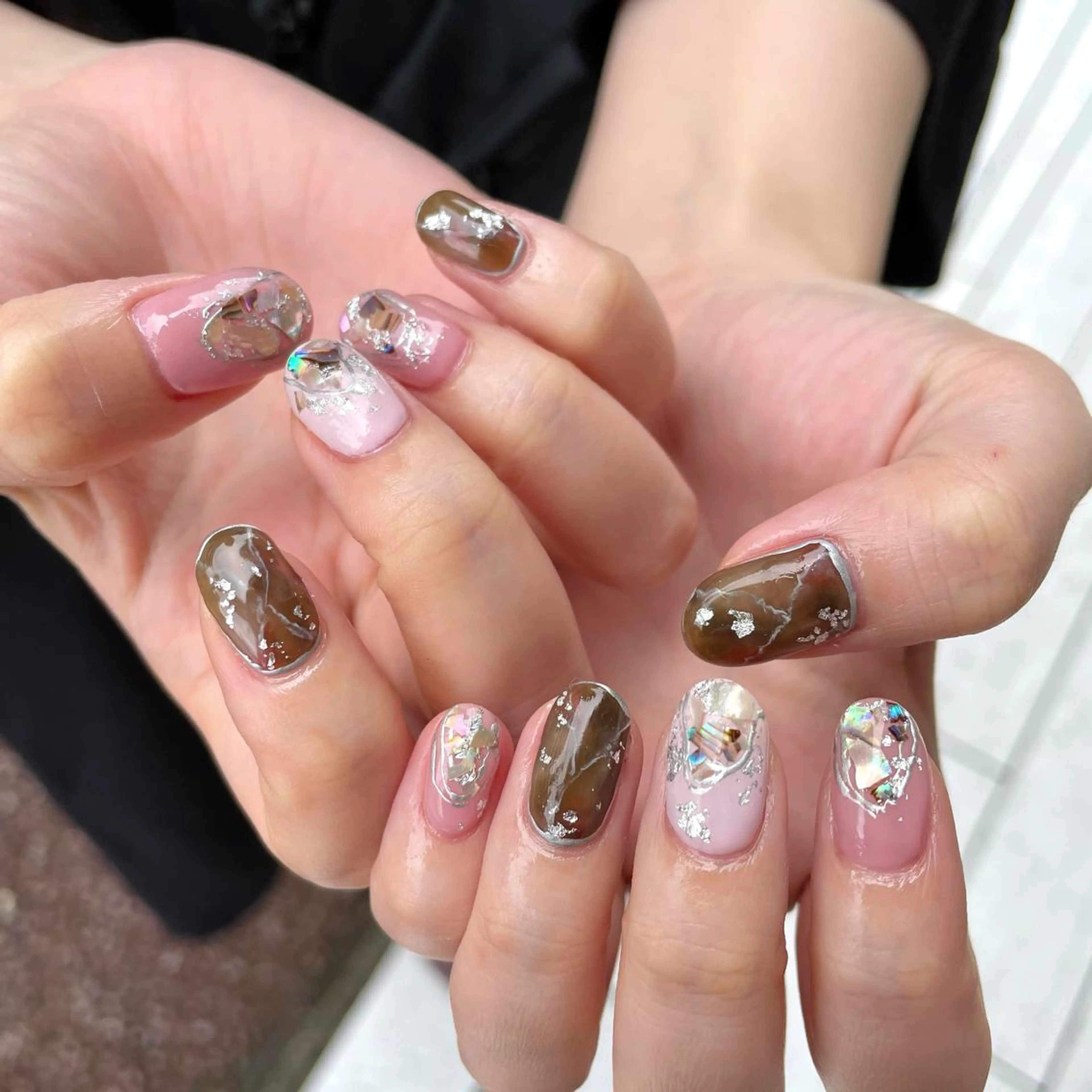 ネイル ハンドネイル 新井 ひなののネイルデザイン