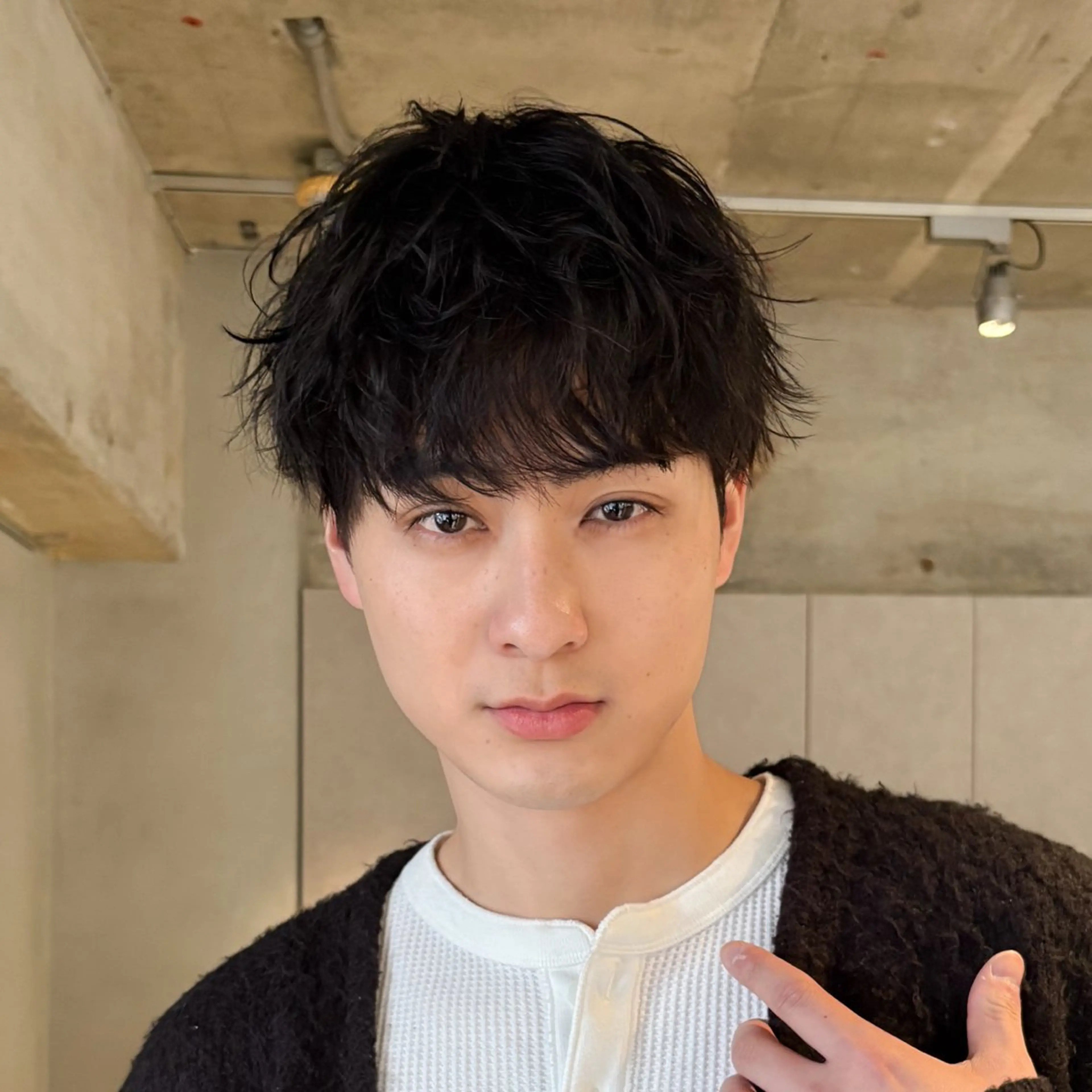 新規✨【SNSで話題】メンズカット＋波巻きスパイラルパーマ！の写真