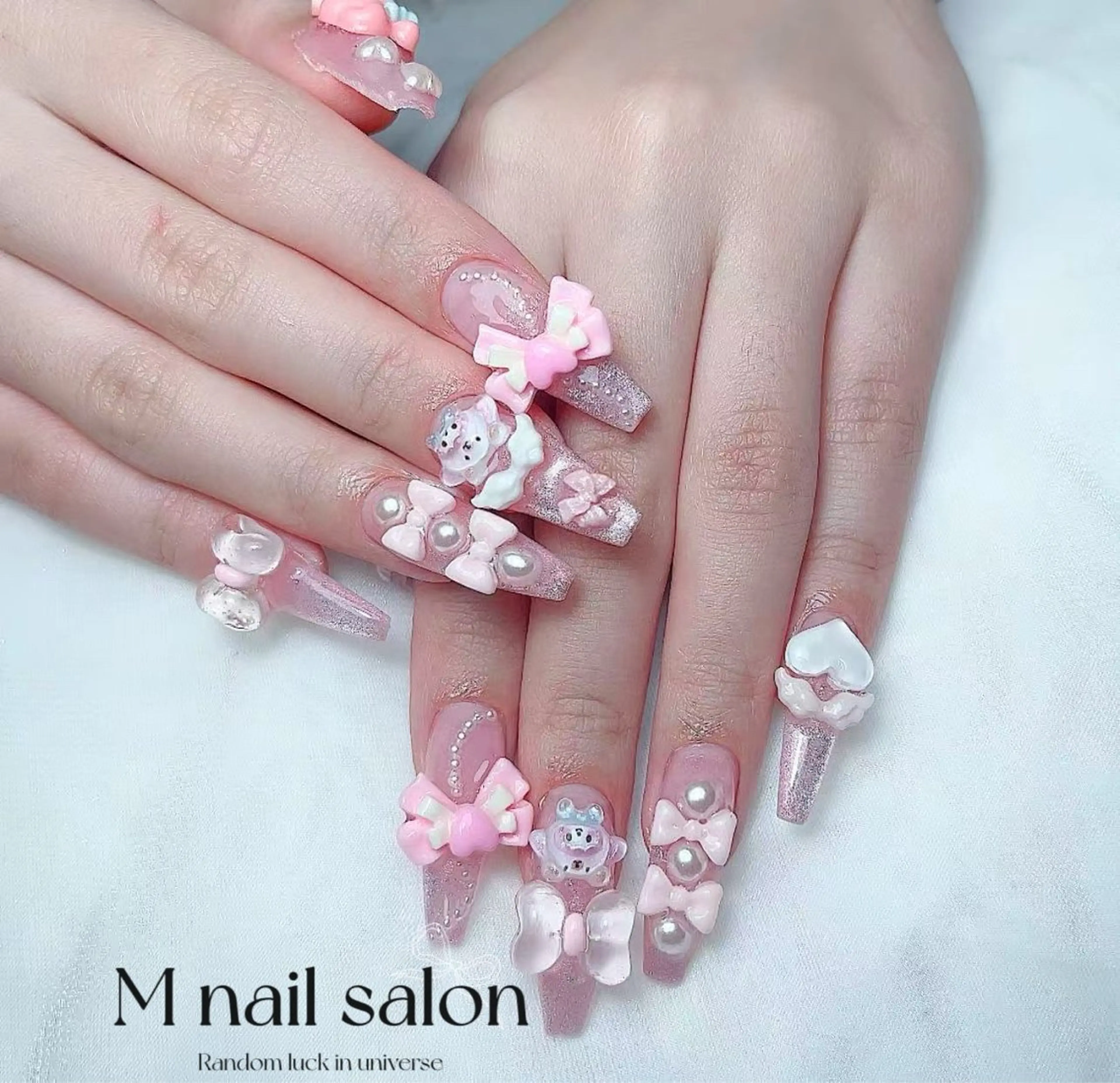 ネイル ハンドネイル M🌷nail 長さだし専門店のネイルデザイン