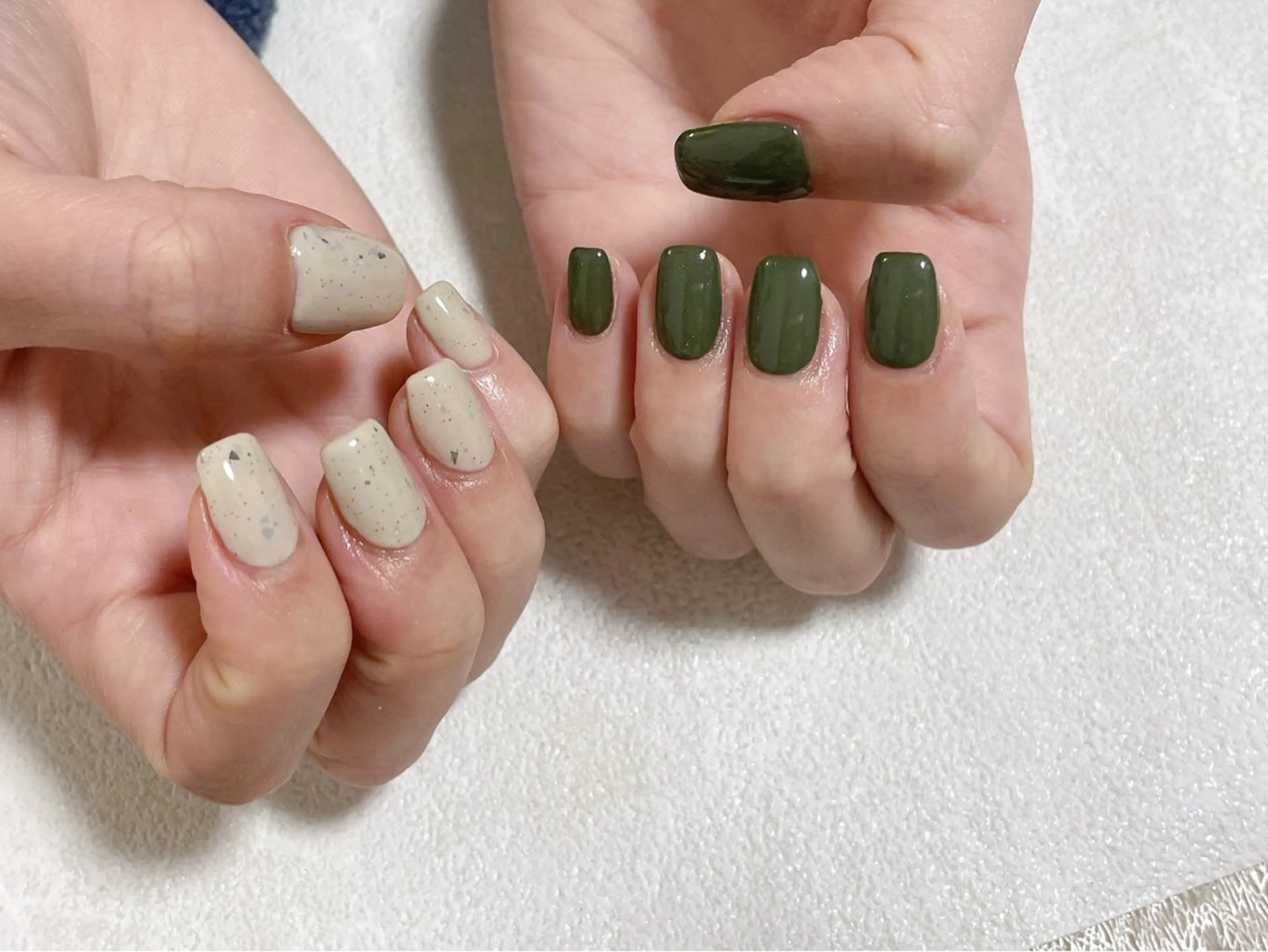 ネイル オーロラネイル ブルー フットネイル フレンチネイル ジェルネイル kiki nail たまプラーザのネイルデザイン