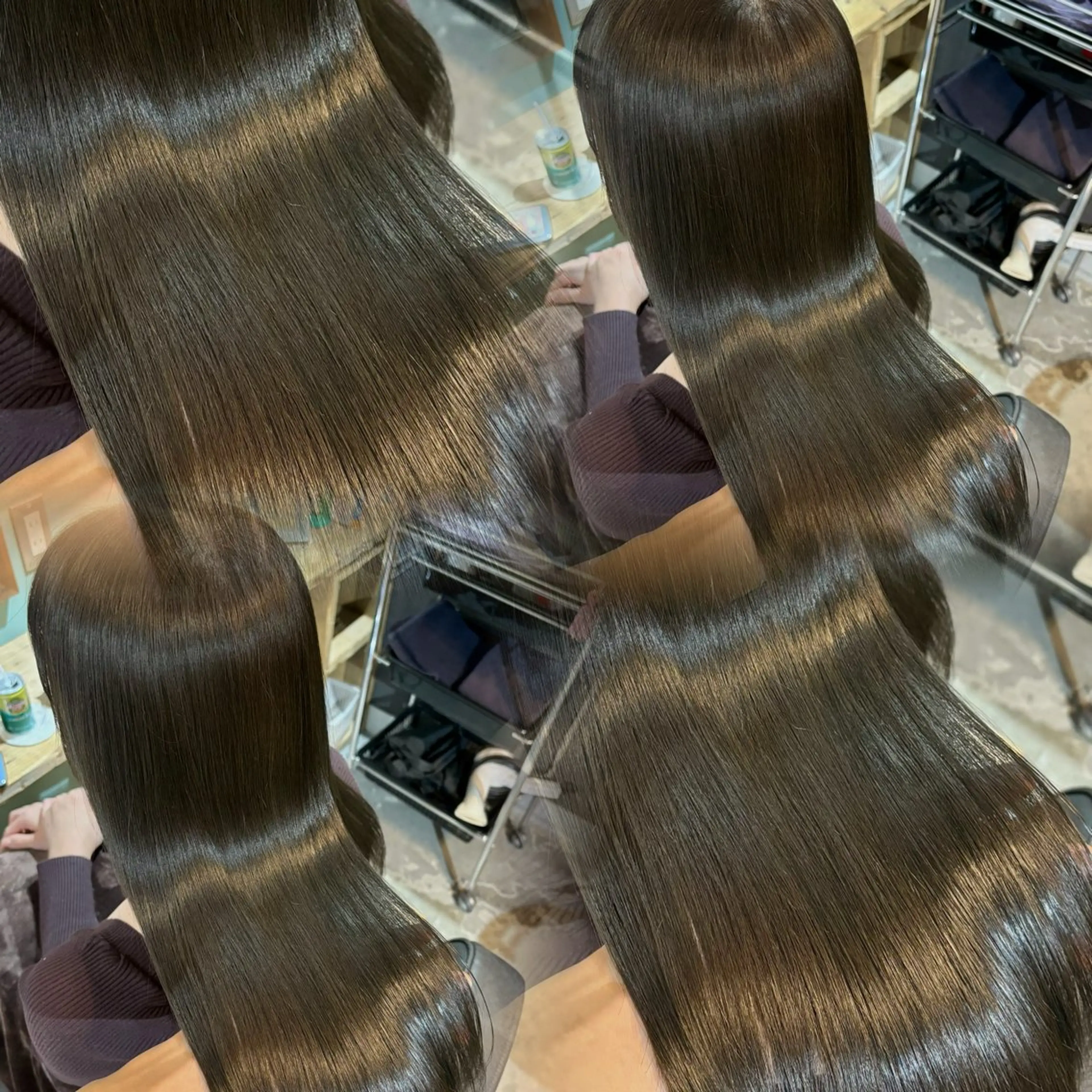 カラー ブリーチなしカラー/ 髪質改善/田中優のヘアスタイル