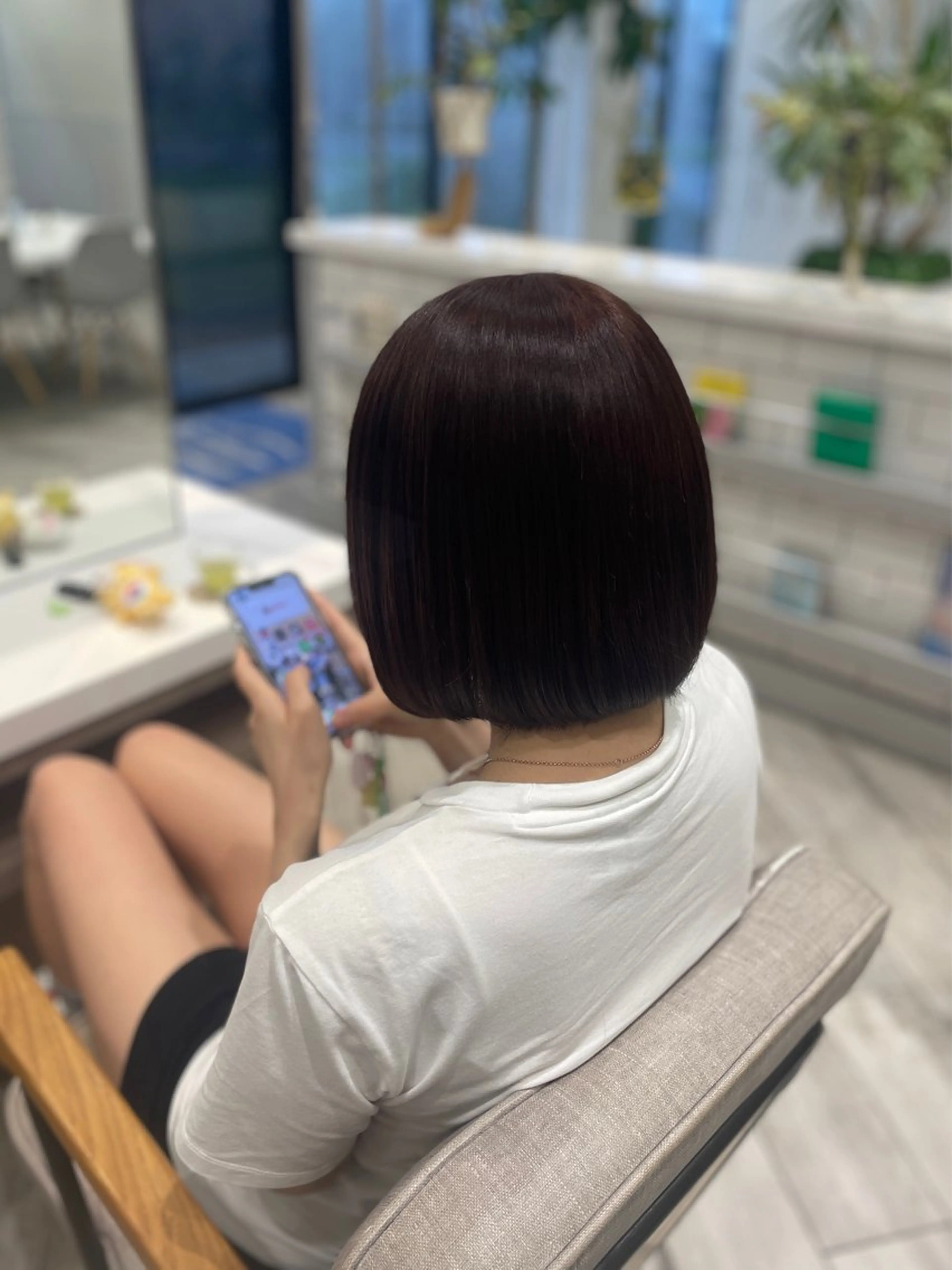 髪質改善カラーの写真