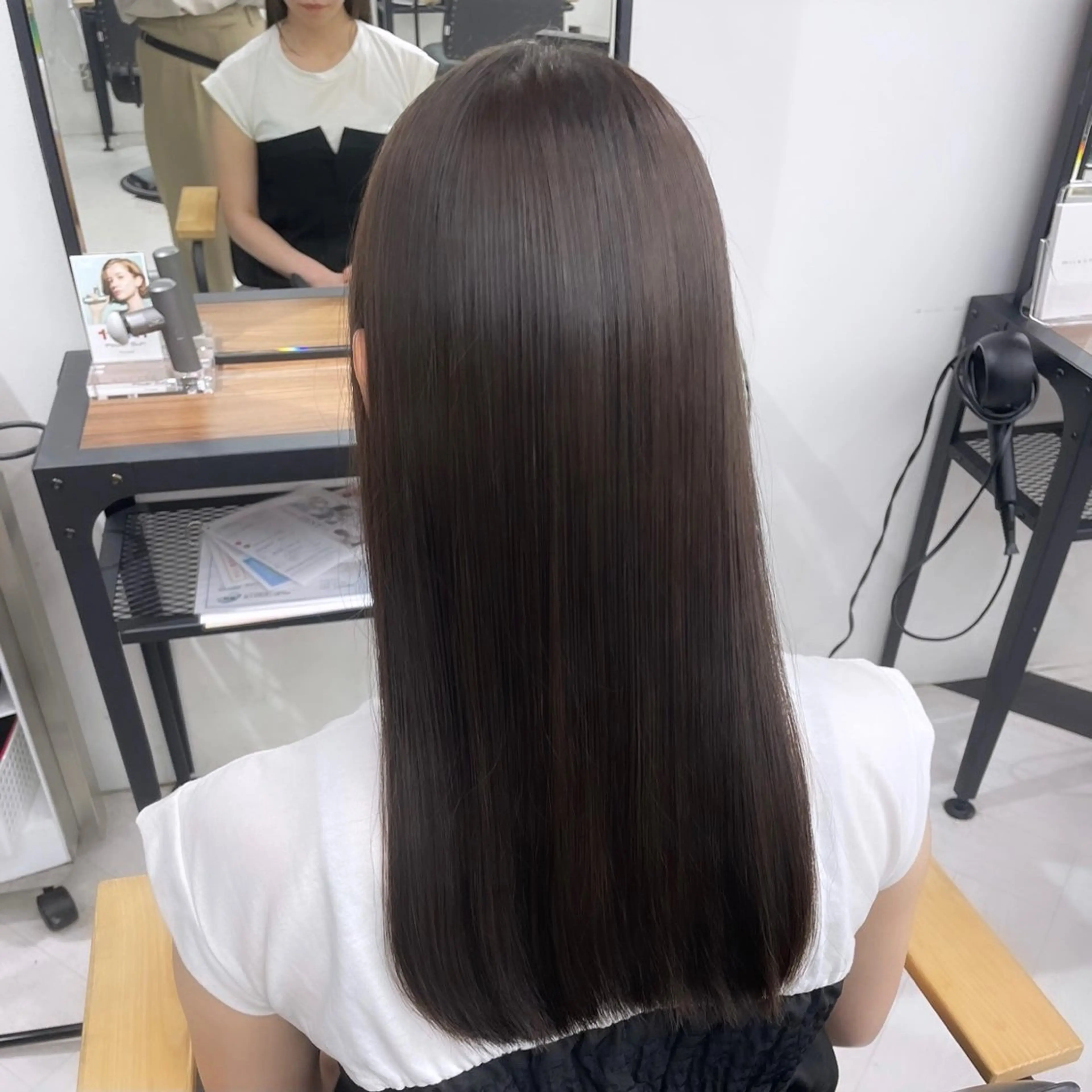 ロング カラー パーマ ヘアアレンジ メンズ 髪質改善 トリートメント mona/ ストレートスタイル✨のヘアスタイル