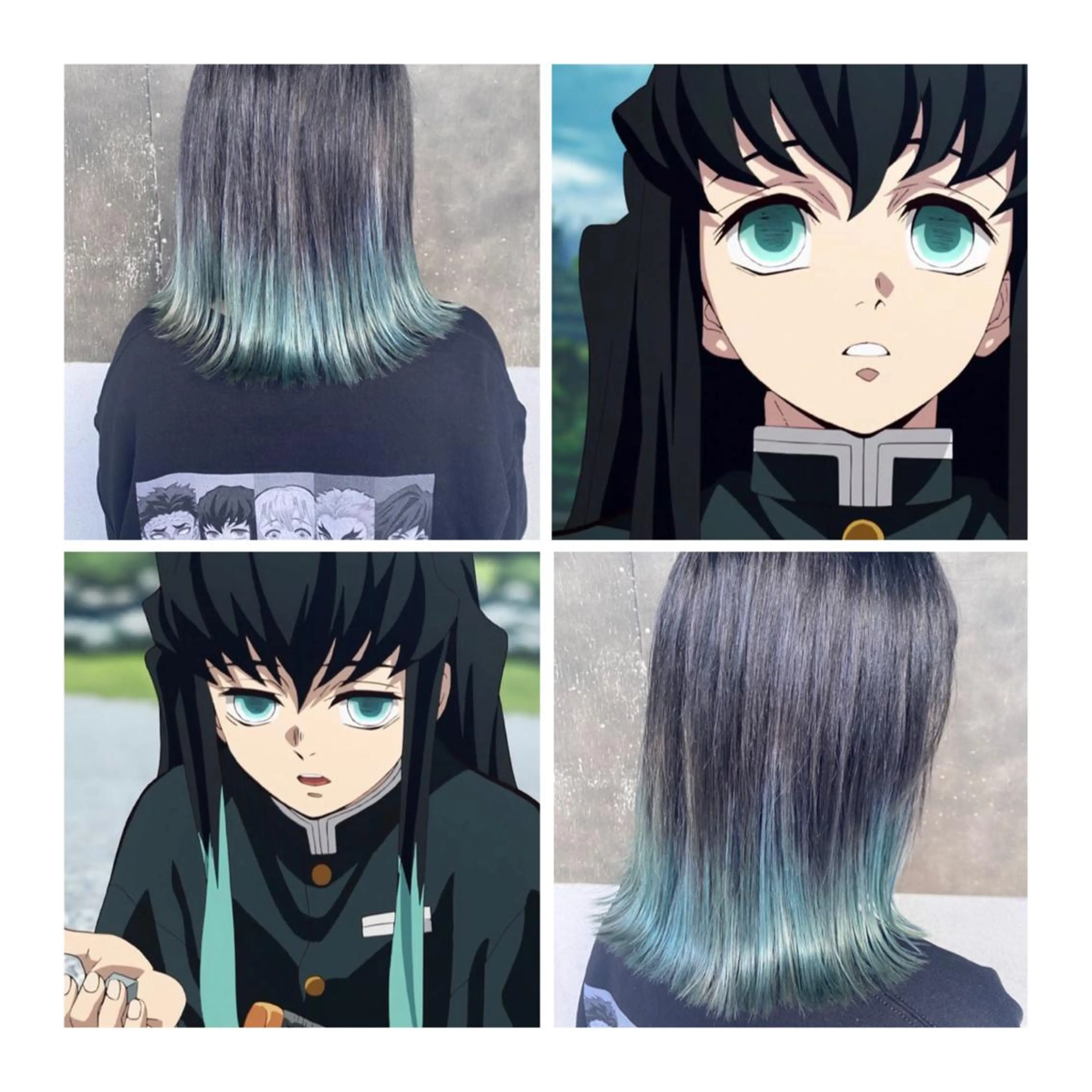 ミディアム カラー ミント ヘアカラー TSUNO🦖 派手髪/オタク美容師のヘアスタイル