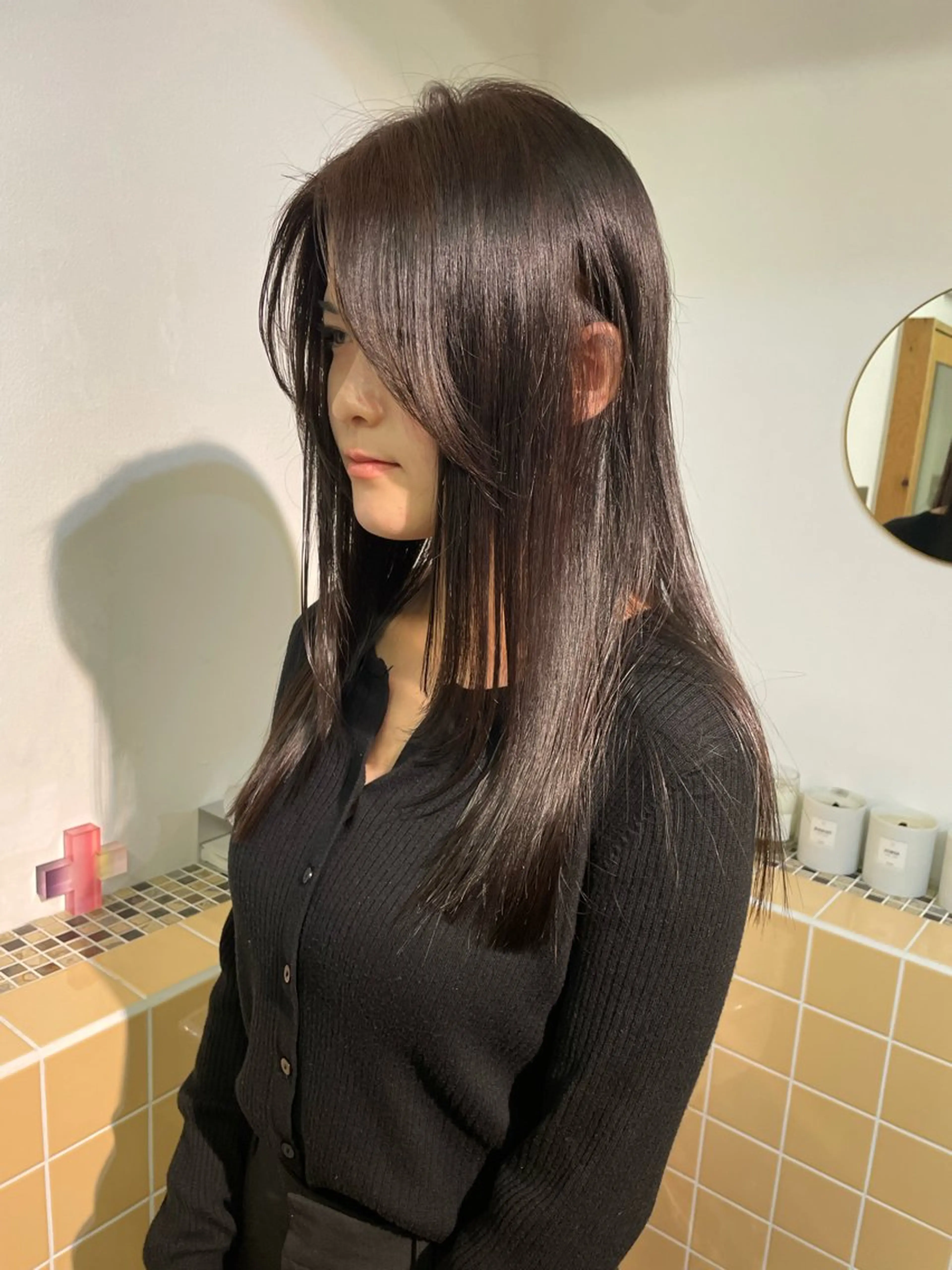 セミロング カラー カット ヘアカラー トリートメント sakura🌸 レイヤー/韓国ヘアのヘアスタイル