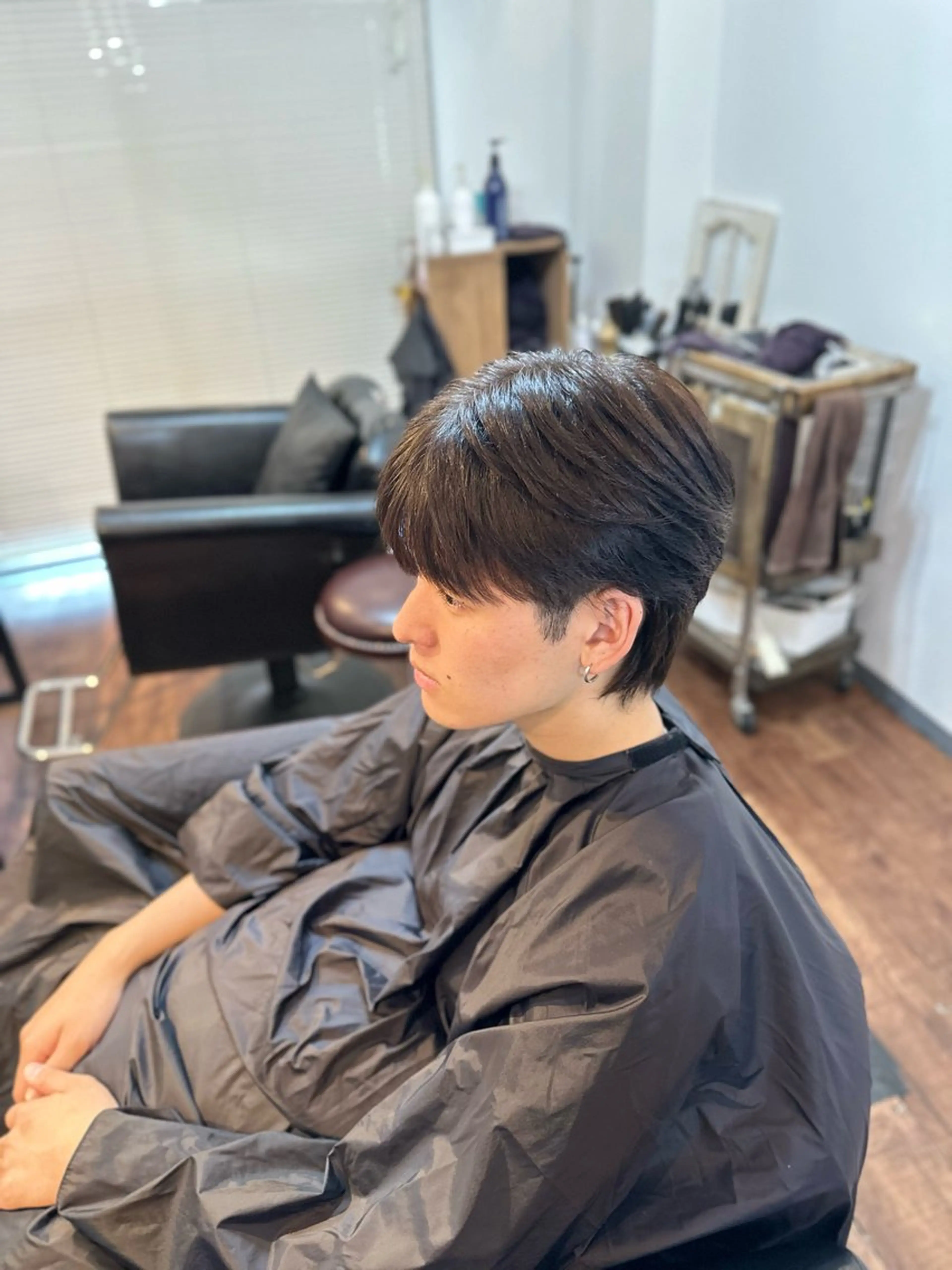 ミディアム メンズ マッシュウルフ マッシュ メンズウルフカット ウルフカット カット Luzir⭐︎ GEN⭐︎のヘアスタイル