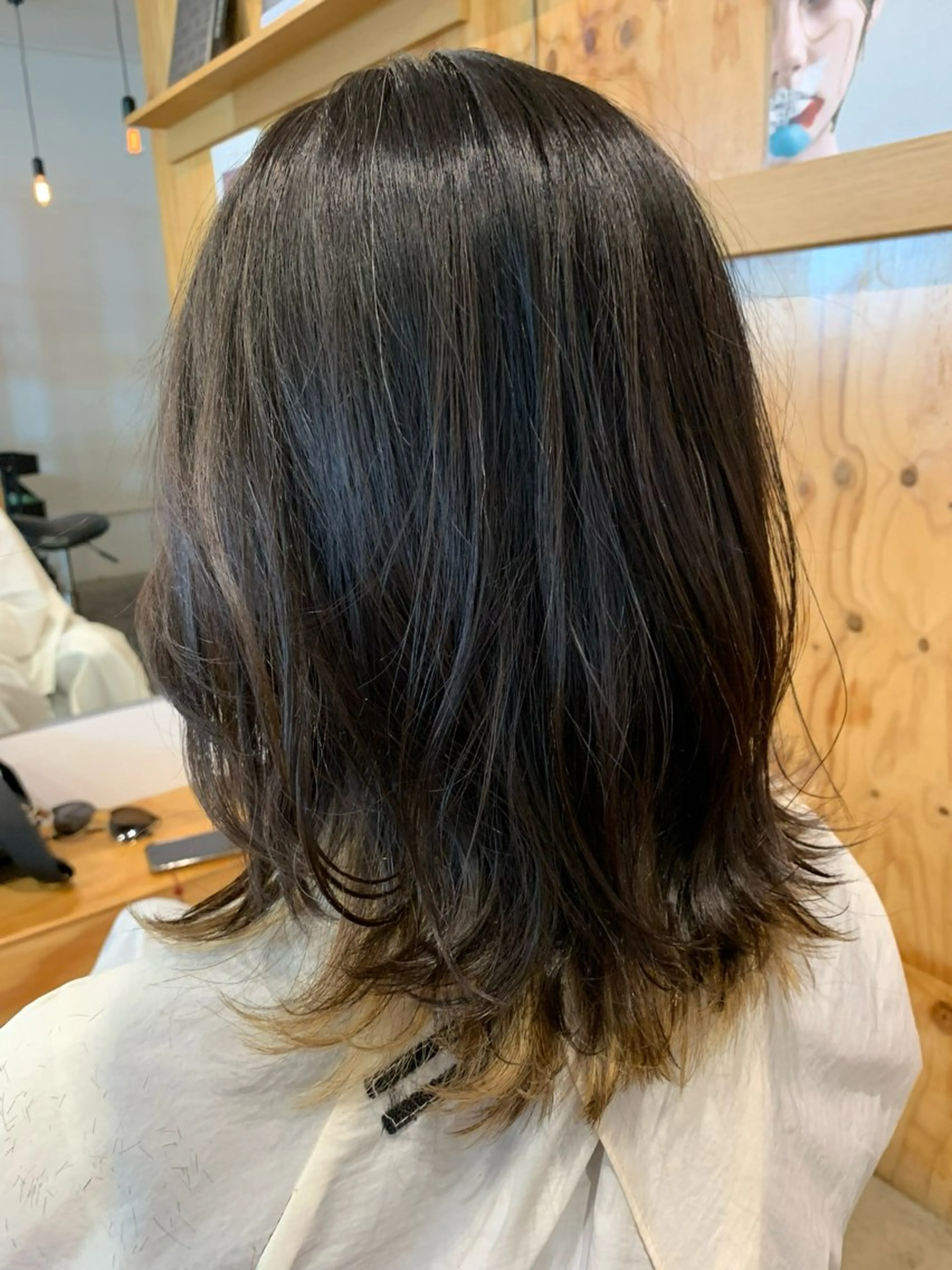 セミロング カラー レイヤー/ナチュラル 💐nao.のヘアスタイル