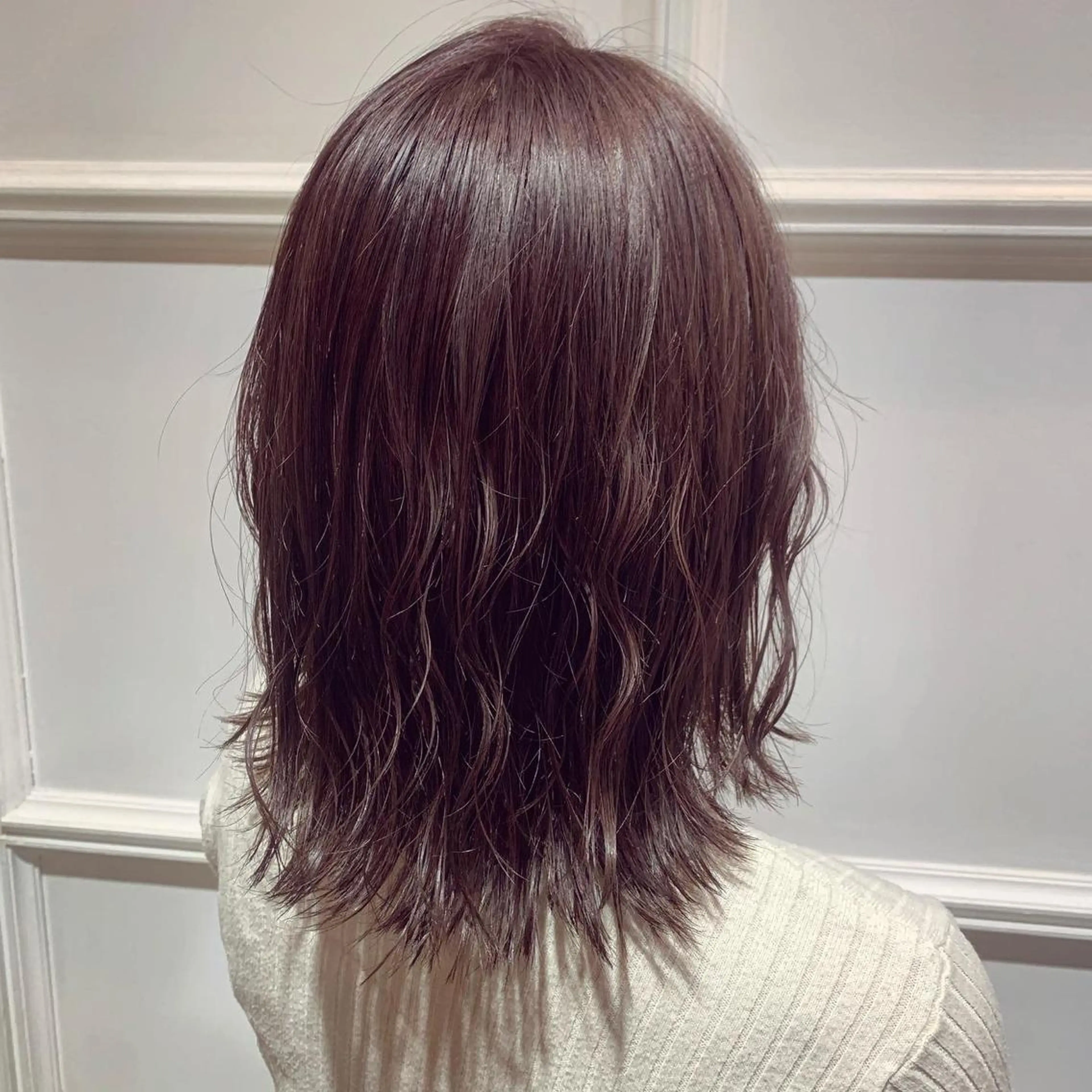 ミディアム カラー 髪質改善カラー&TR 縮毛矯正/弱酸性矯正のヘアスタイル