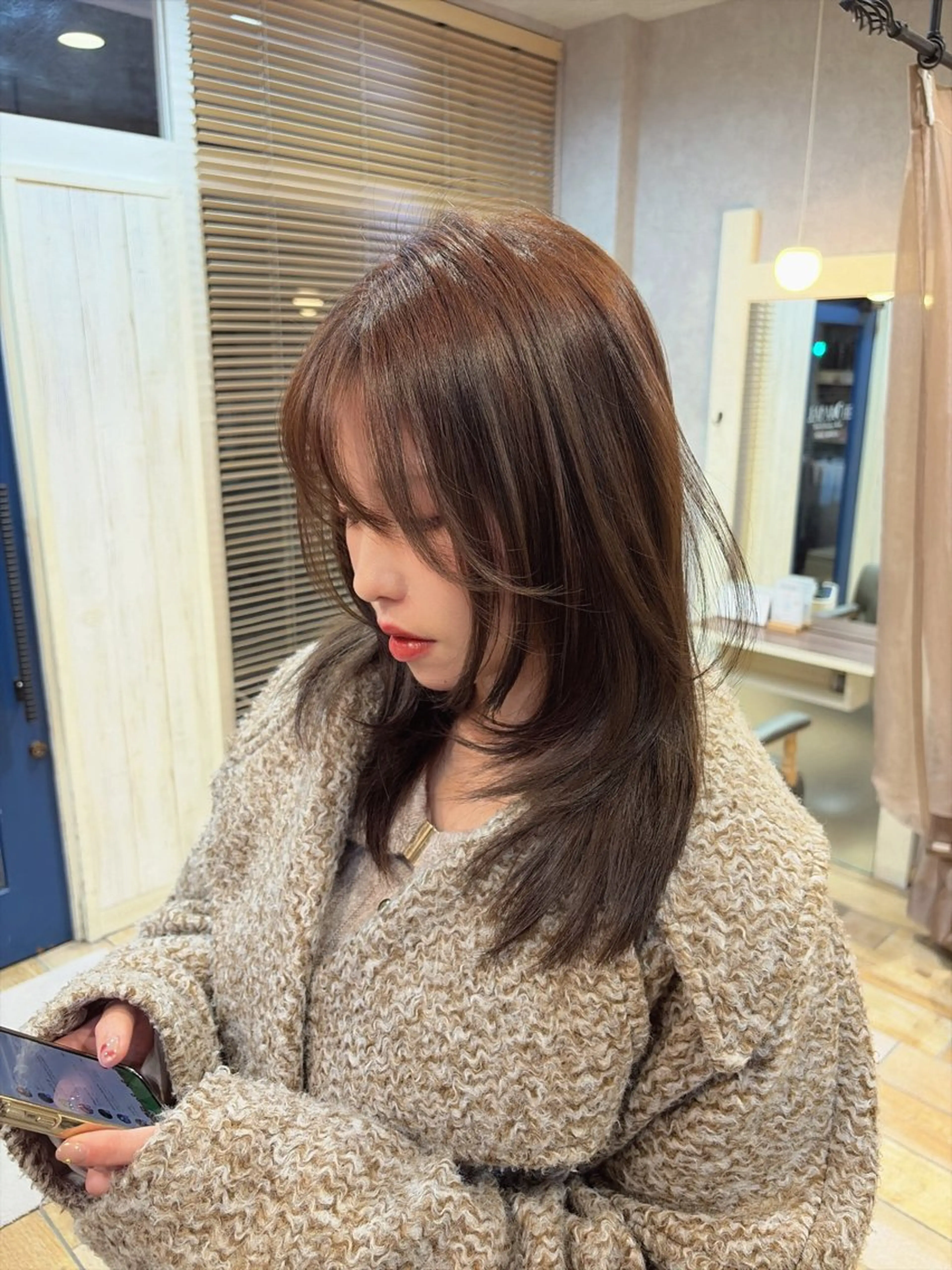 🫧髪質改善トリートメント🫧➕透明感カラー✨+前髪カット💇♀️【ミニモ限定】ロング料金ありの写真