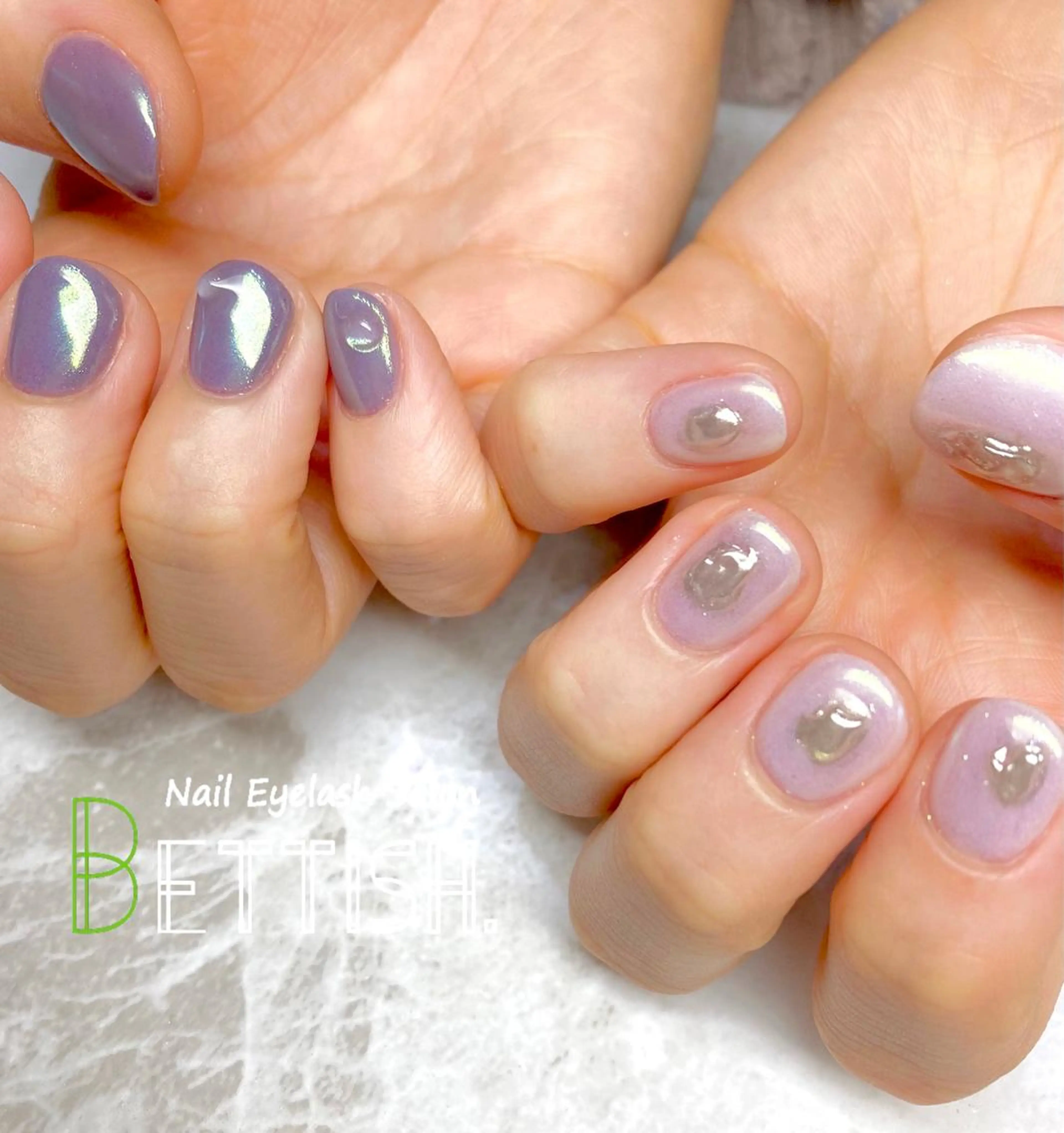 ネイル アートネイル オーロラネイル 持ち込み BETTISH. KUMIKO☺︎︎のネイルデザイン