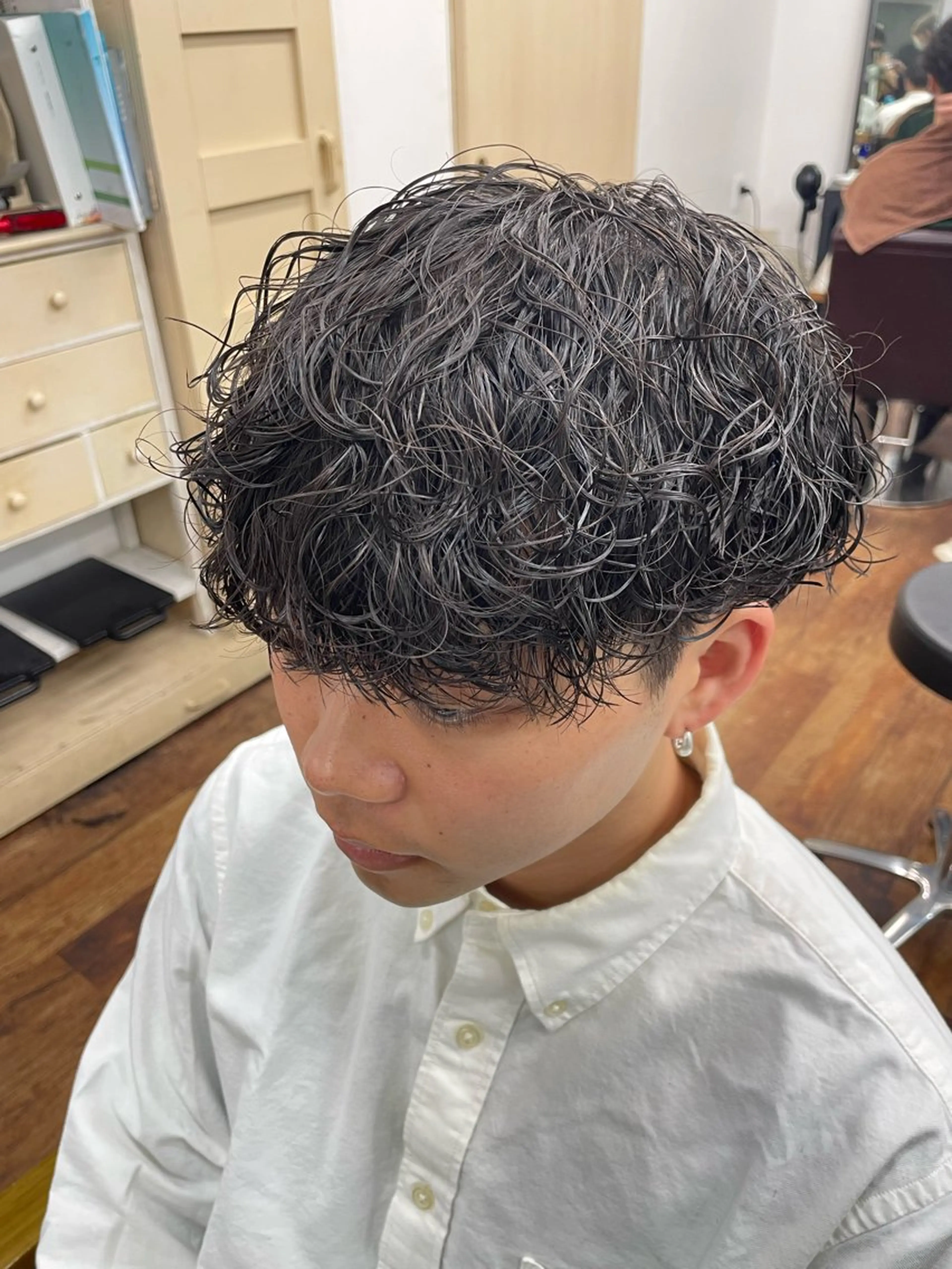 パーマ メンズ マッシュ メンズパーマ 波巻きパーマ スパイラルパーマ RITSUKI横浜 メンズ特化😎のヘアスタイル
