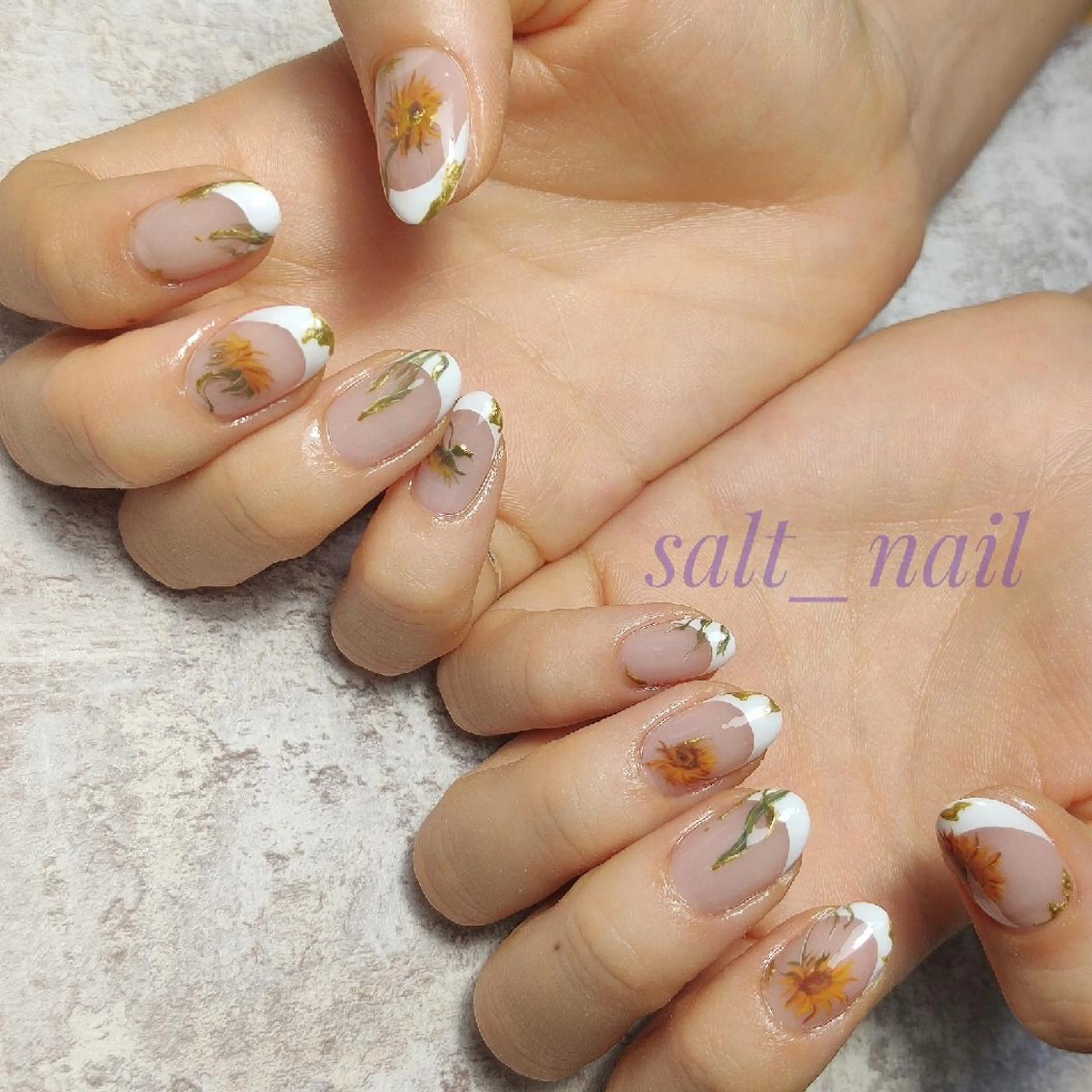 ネイル フレンチネイル 個人サロン saltnailのネイルデザイン