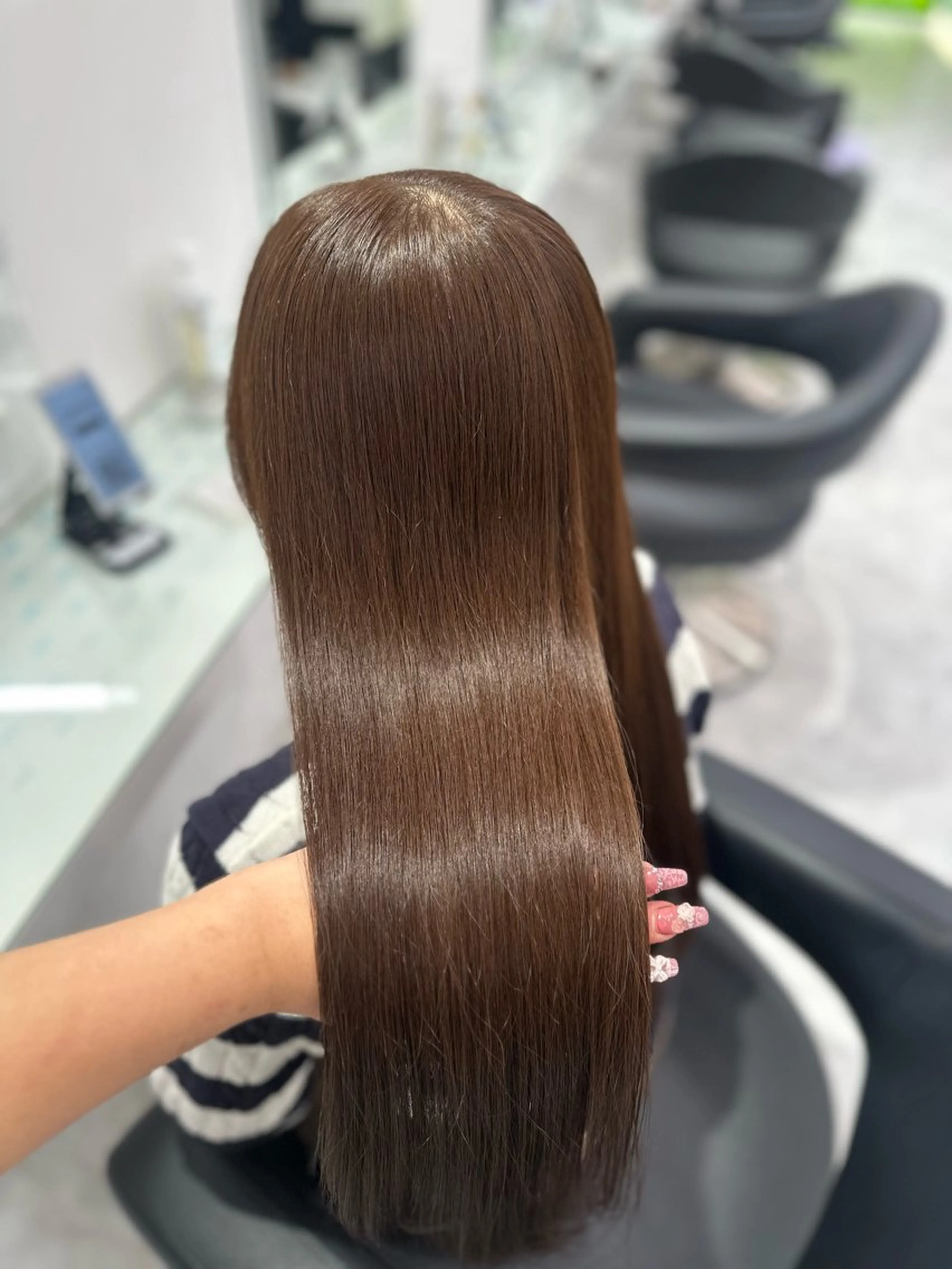 ロング カラー ヘアカラー トリートメント ヘッドスパ ヘアセット ❄最強かわいいカラー ❄️MINA❄️のヘアスタイル