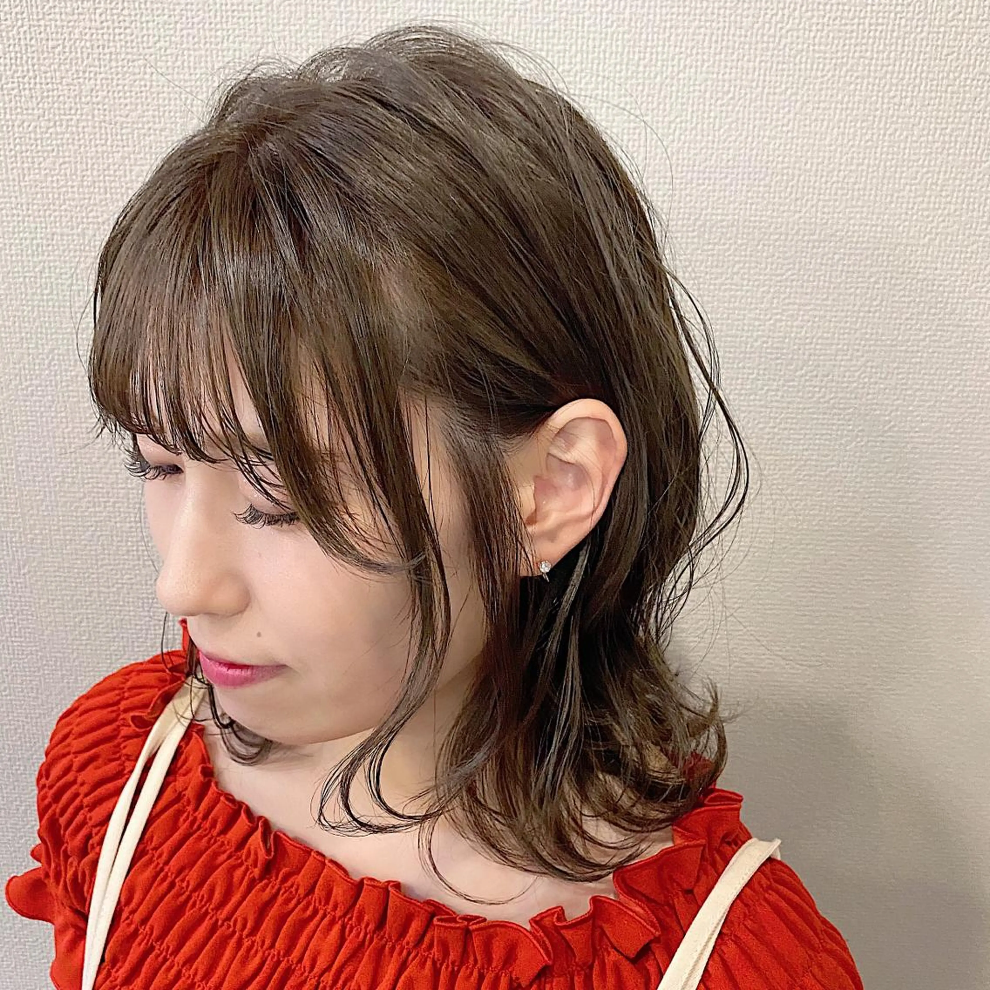 ミディアム パーマ ミディアムパーマ カット パーマ トリートメント 山口 浩之のヘアスタイル