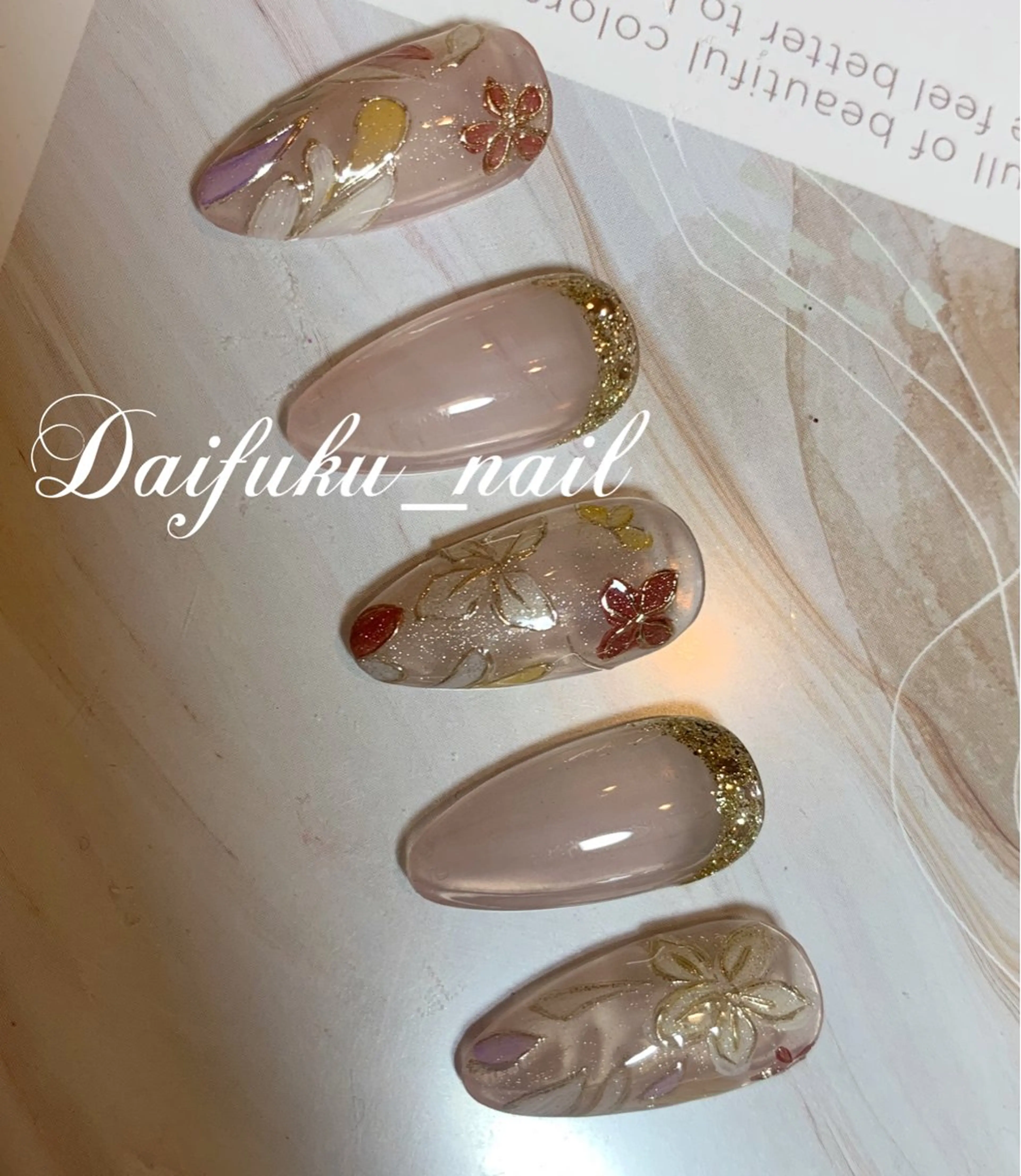 ロング Daifuku nailsのネイルデザイン