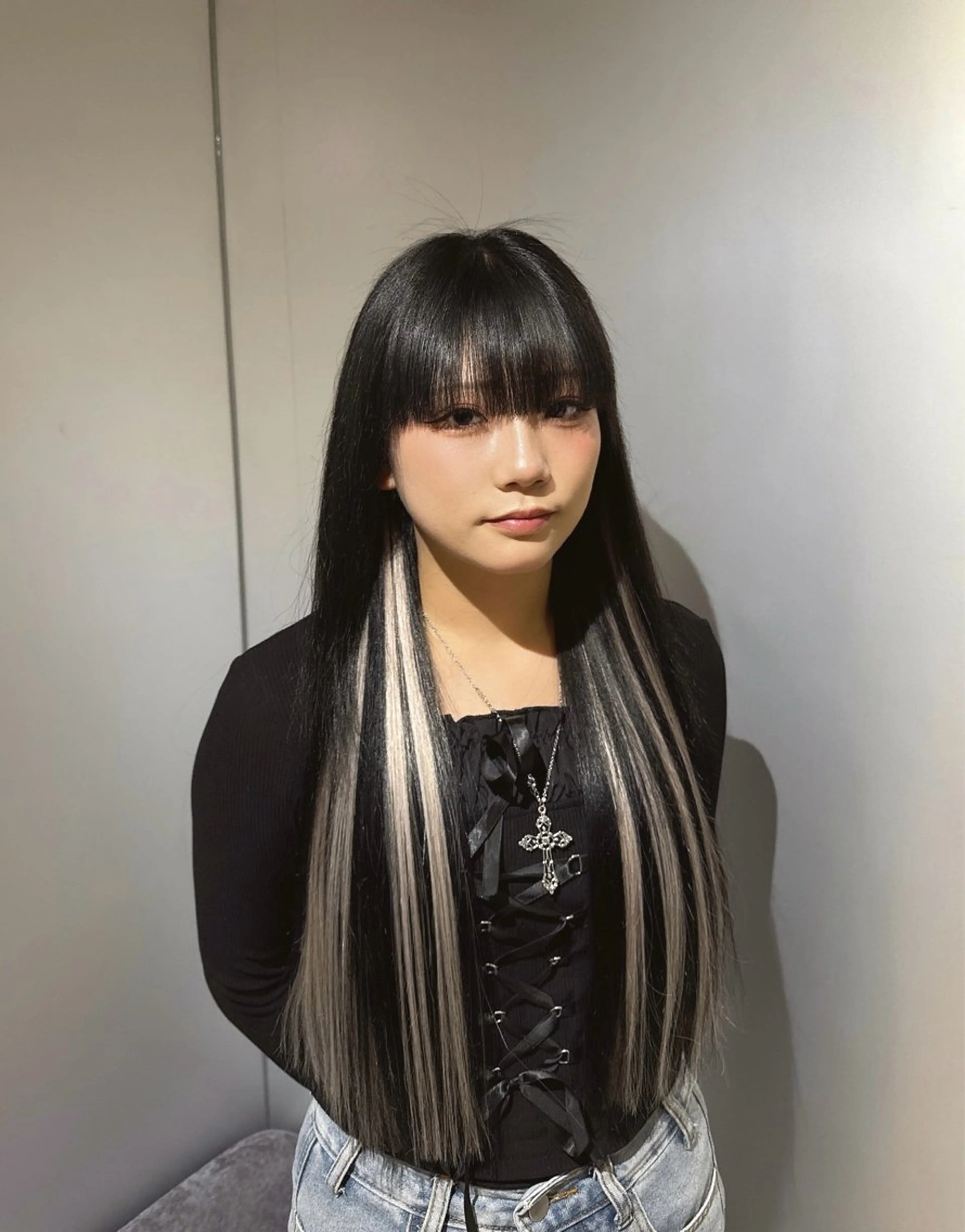 ロング カット トリートメント エクステ 透明感×エクステ× 前髪,顔周り そうまのヘアスタイル
