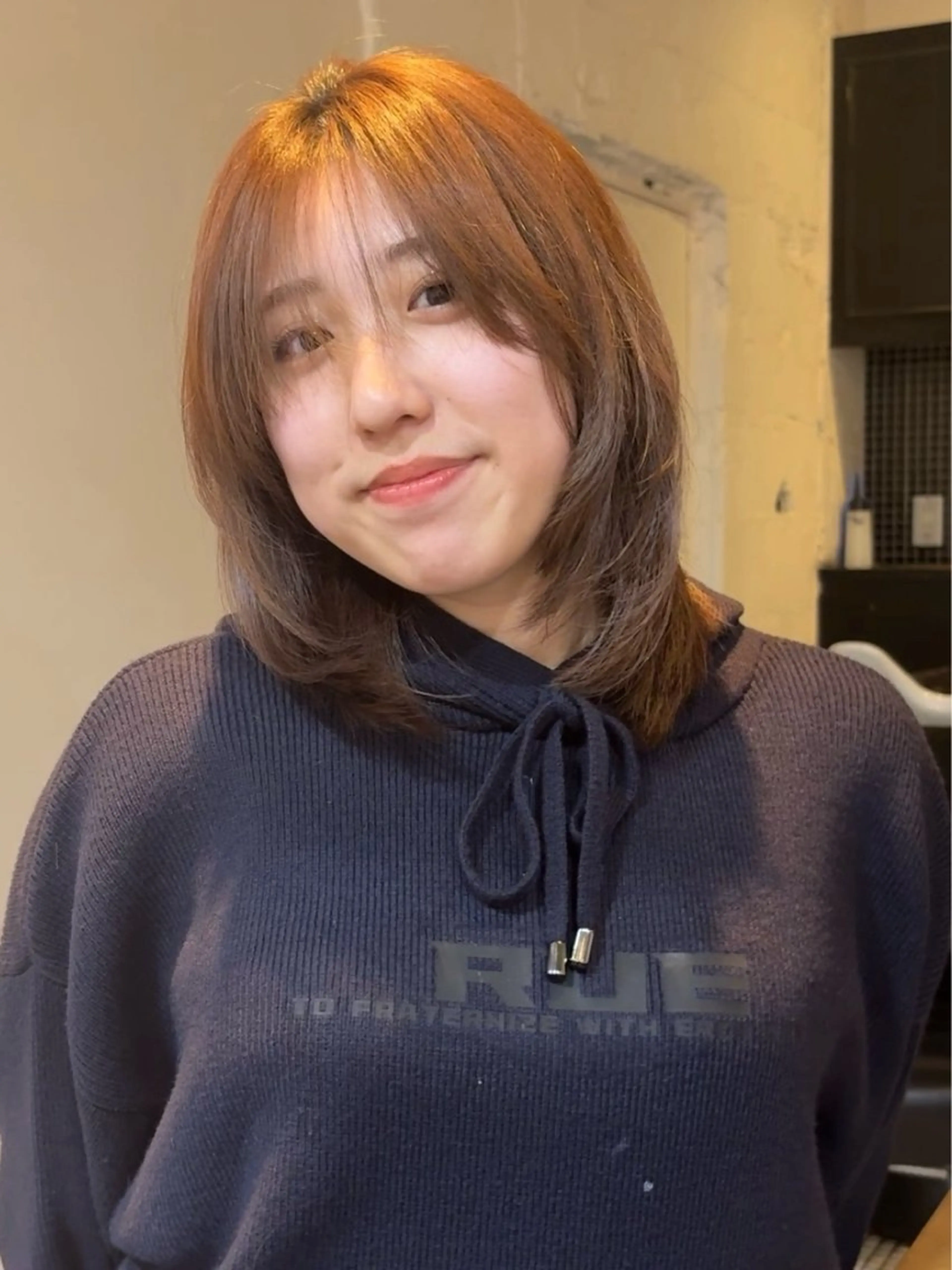 ミディアム カラー 韓国ヘア/wカラー レイヤー/RIN🎀のヘアスタイル