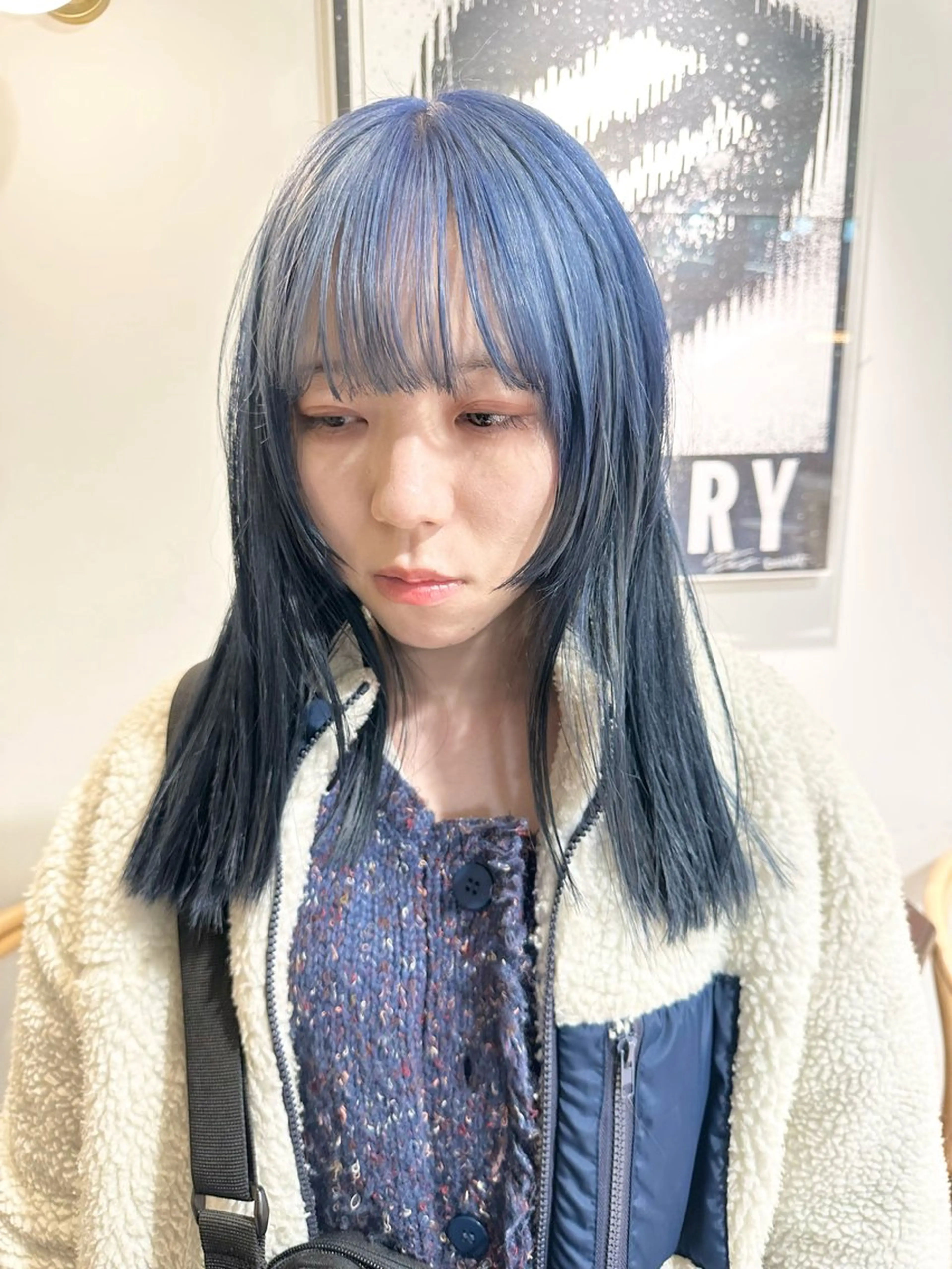 ミディアム カラー ヘアカラー トリートメント ヘッドスパ ヘアセット kai .のヘアスタイル