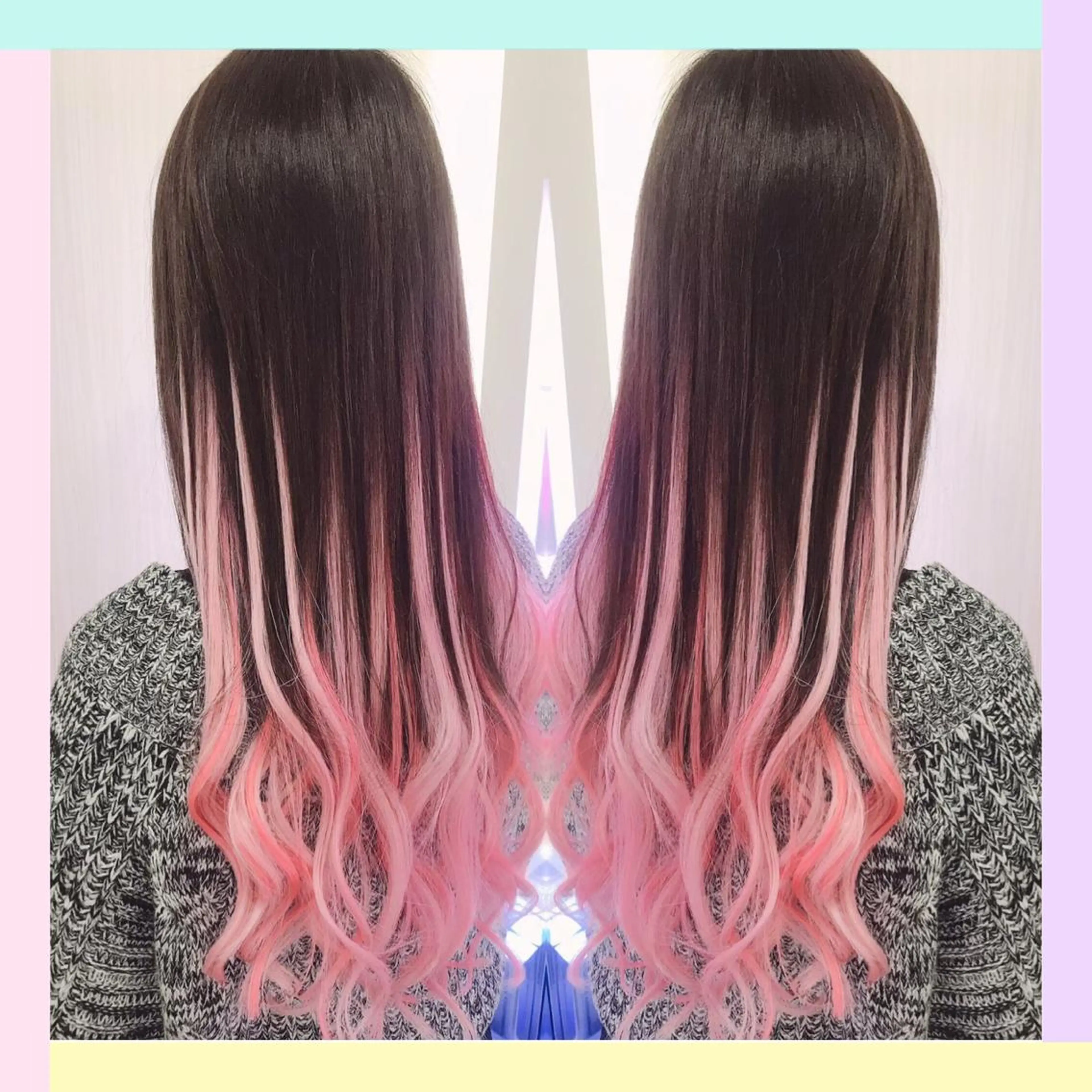 ロング カラー カット エクステ れん/ハイトーン /エクステ/韓国風のヘアスタイル