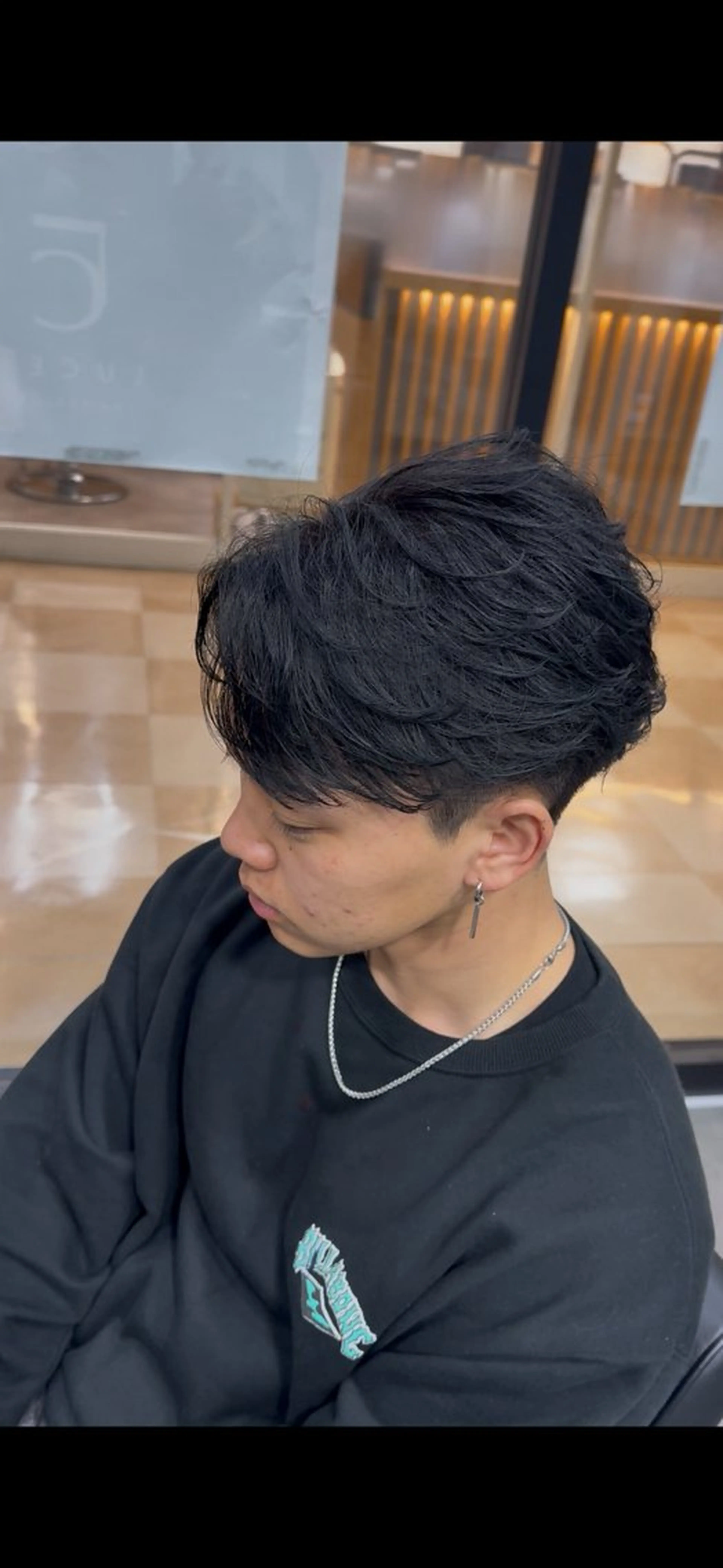 メンズ センターパート フェザーパーマ メンズパーマ カット パーマ Hair Salon LUCEY所属・メンズカット/パー マ/川越/成田最のヘアスタイル