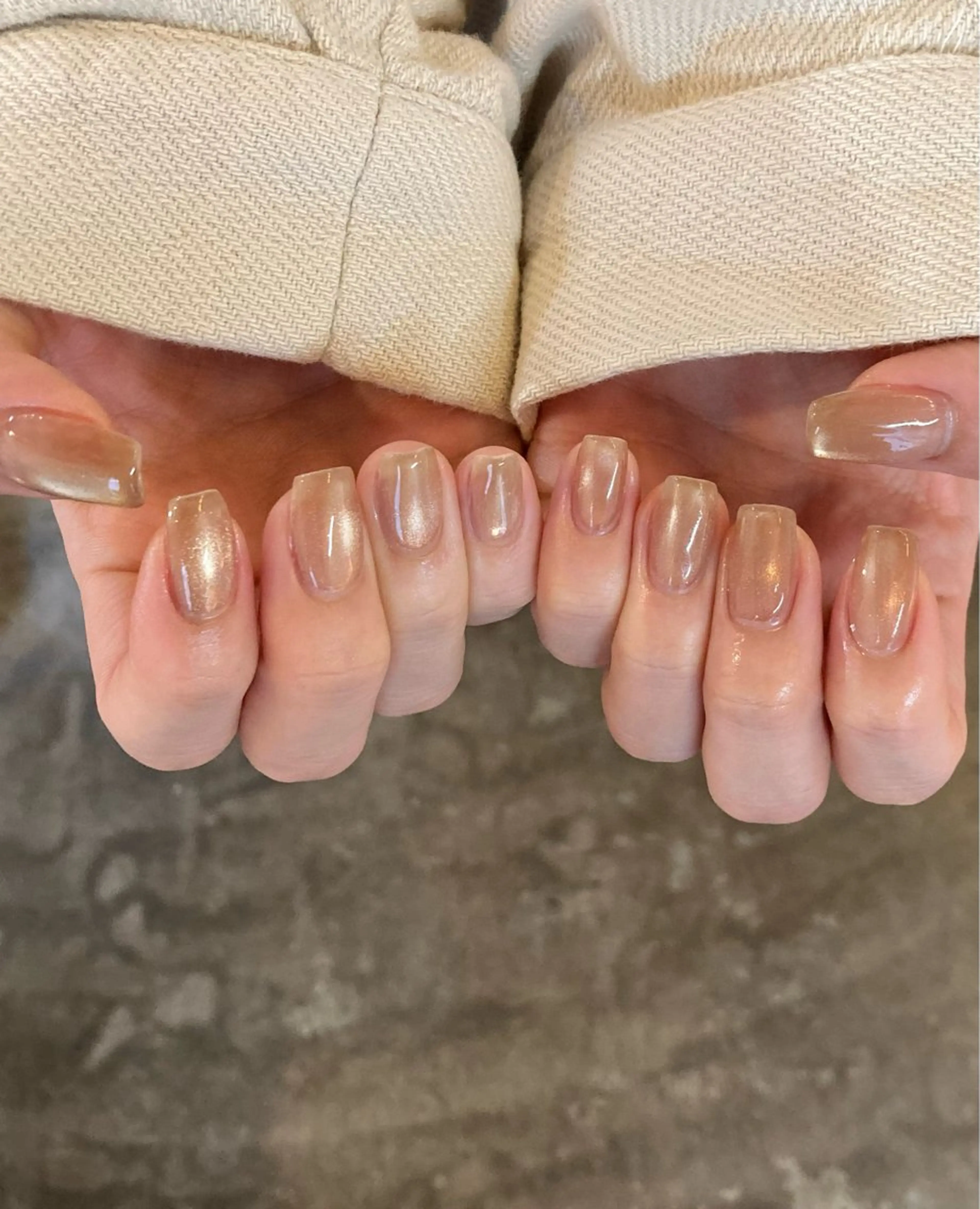 ネイル 氷ネイル・うるうるネイル マグネットネイル ハンドネイル DEEP nail salonのネイルデザイン