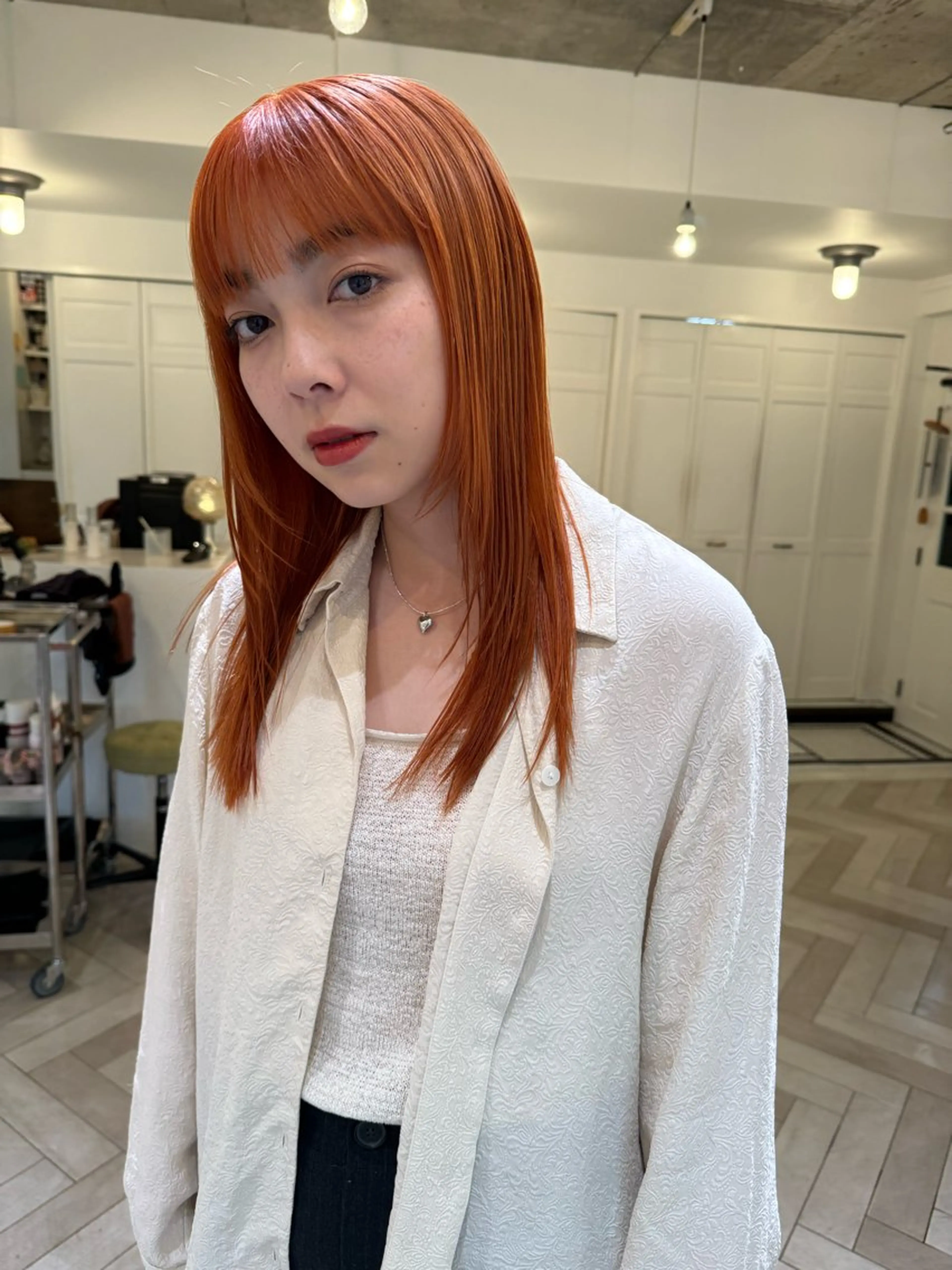 カラー ヘアカラー ブリーチカラー🎀 韓国風/寺門美優のヘアスタイル