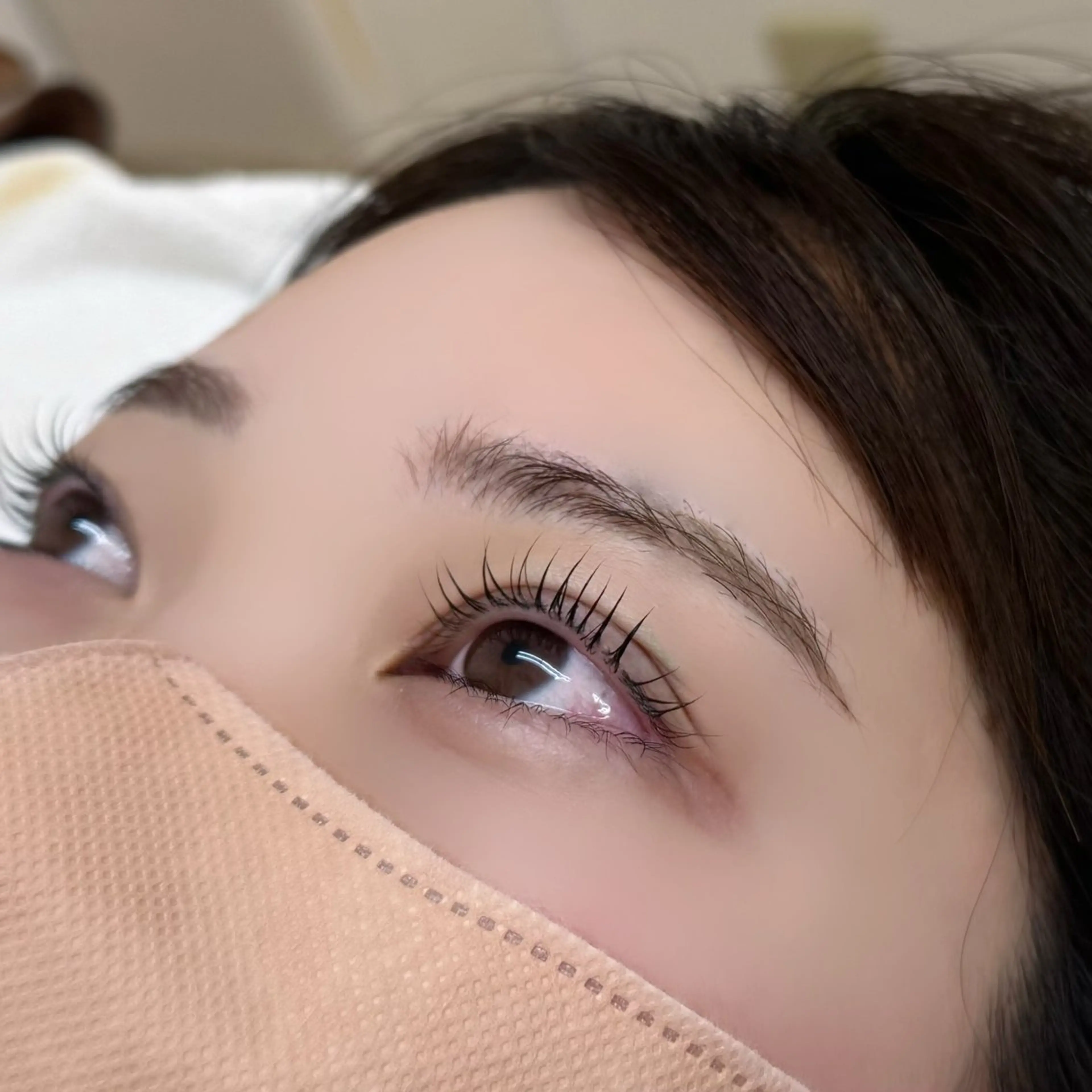 マツエク・マツパ 一重×まつ毛パーマ 韓国ガーリーヘア🎀 ／𝐦𝐨𝐞のヘアスタイル