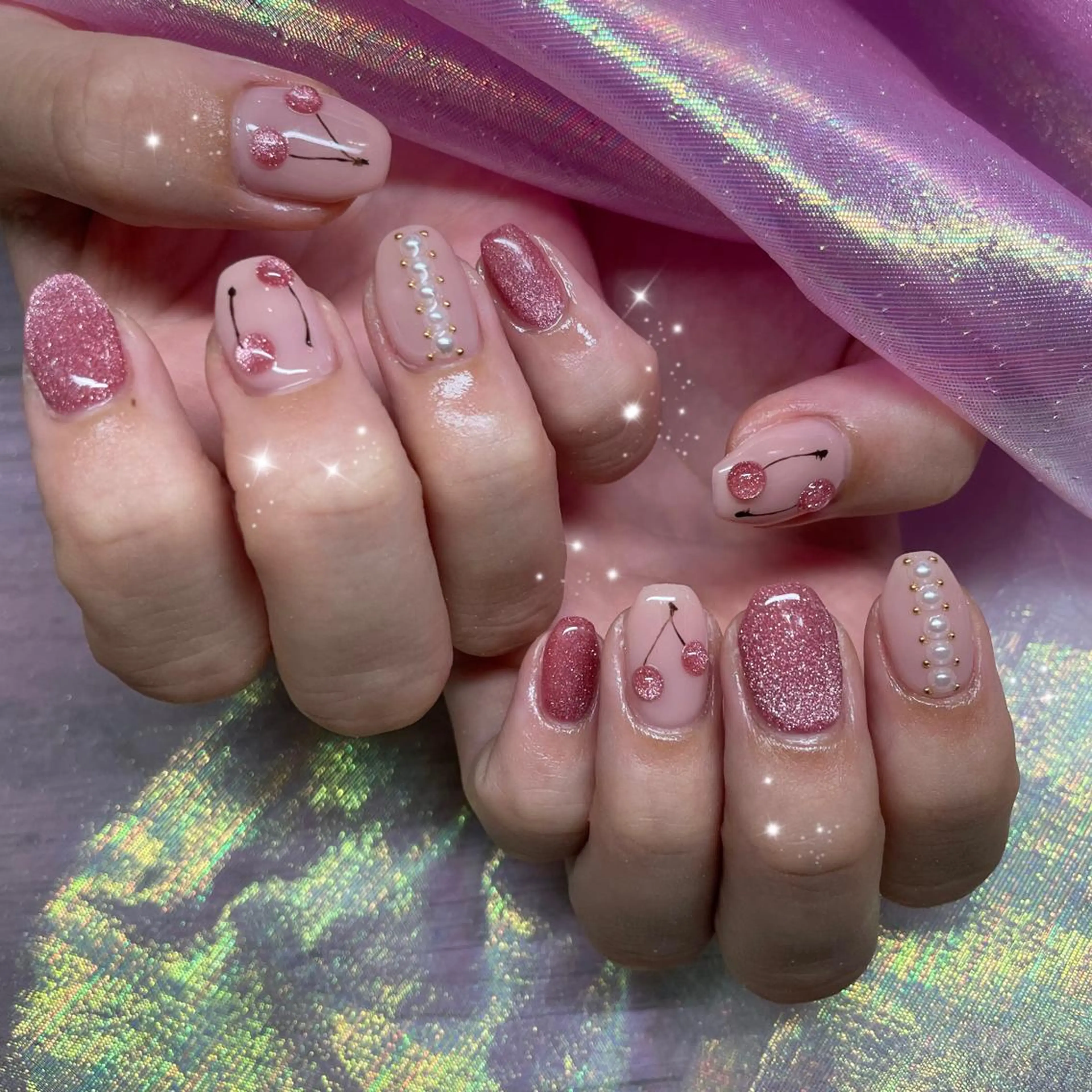 ネイル マグネットネイル 🔷ﾐﾅﾐﾈｲﾙ🔷 やり放題ネイル渋谷2のネイルデザイン