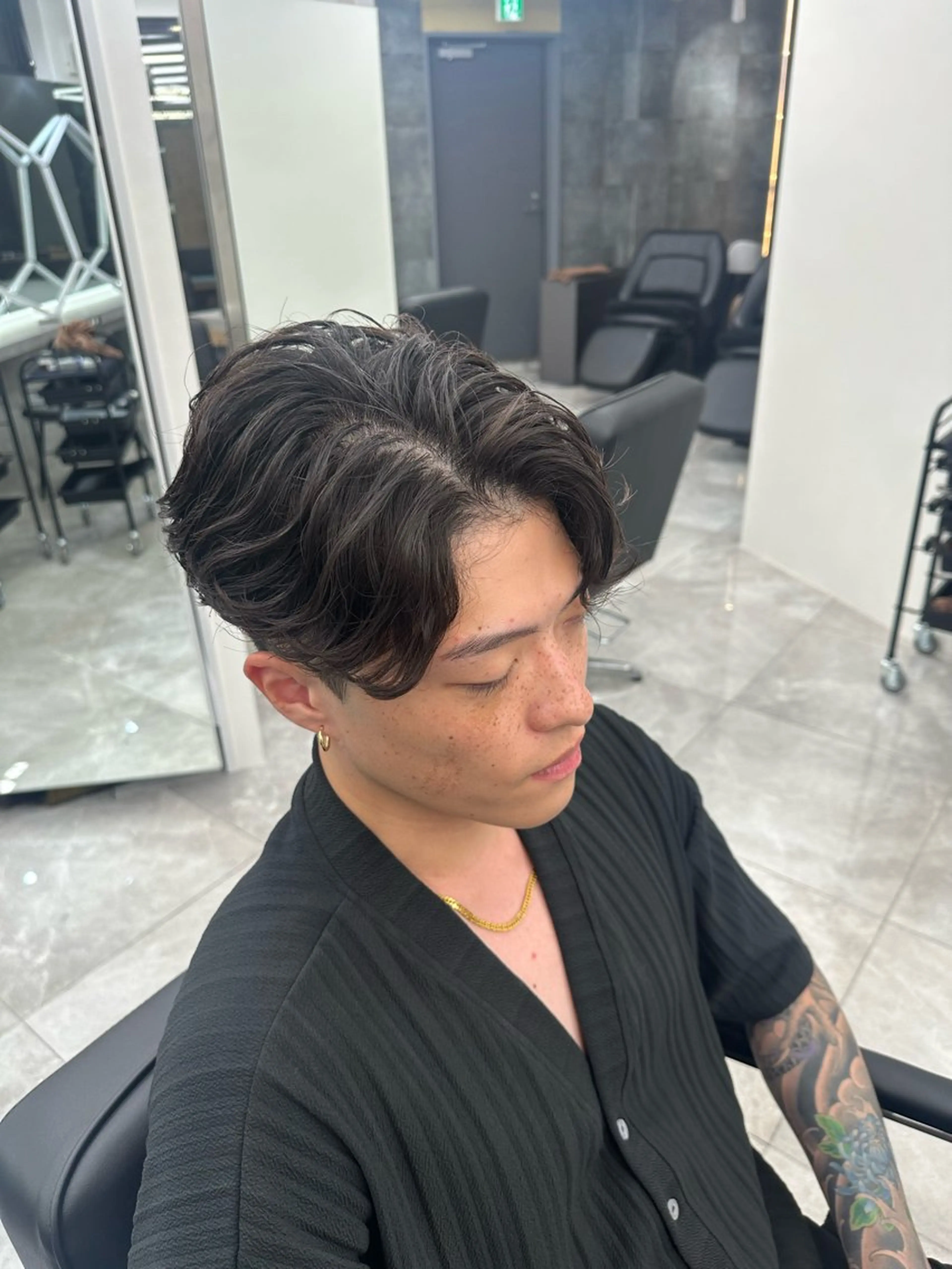 パーマ メンズ カット パーマ 💎メンズカット ／フェザー／細野💎のヘアスタイル