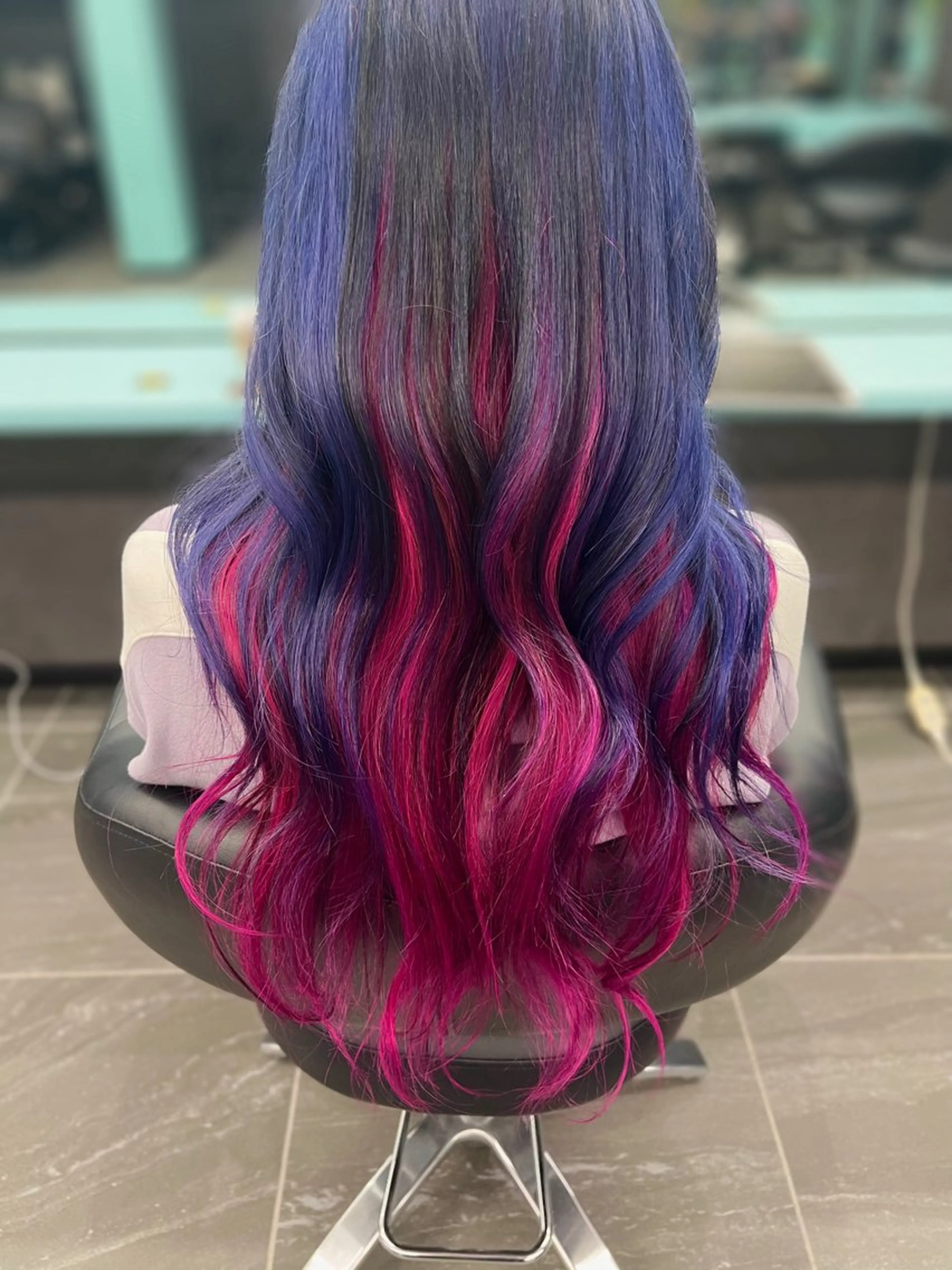 ロング カラー ヘアカラー 久留生 隼斗のヘアスタイル
