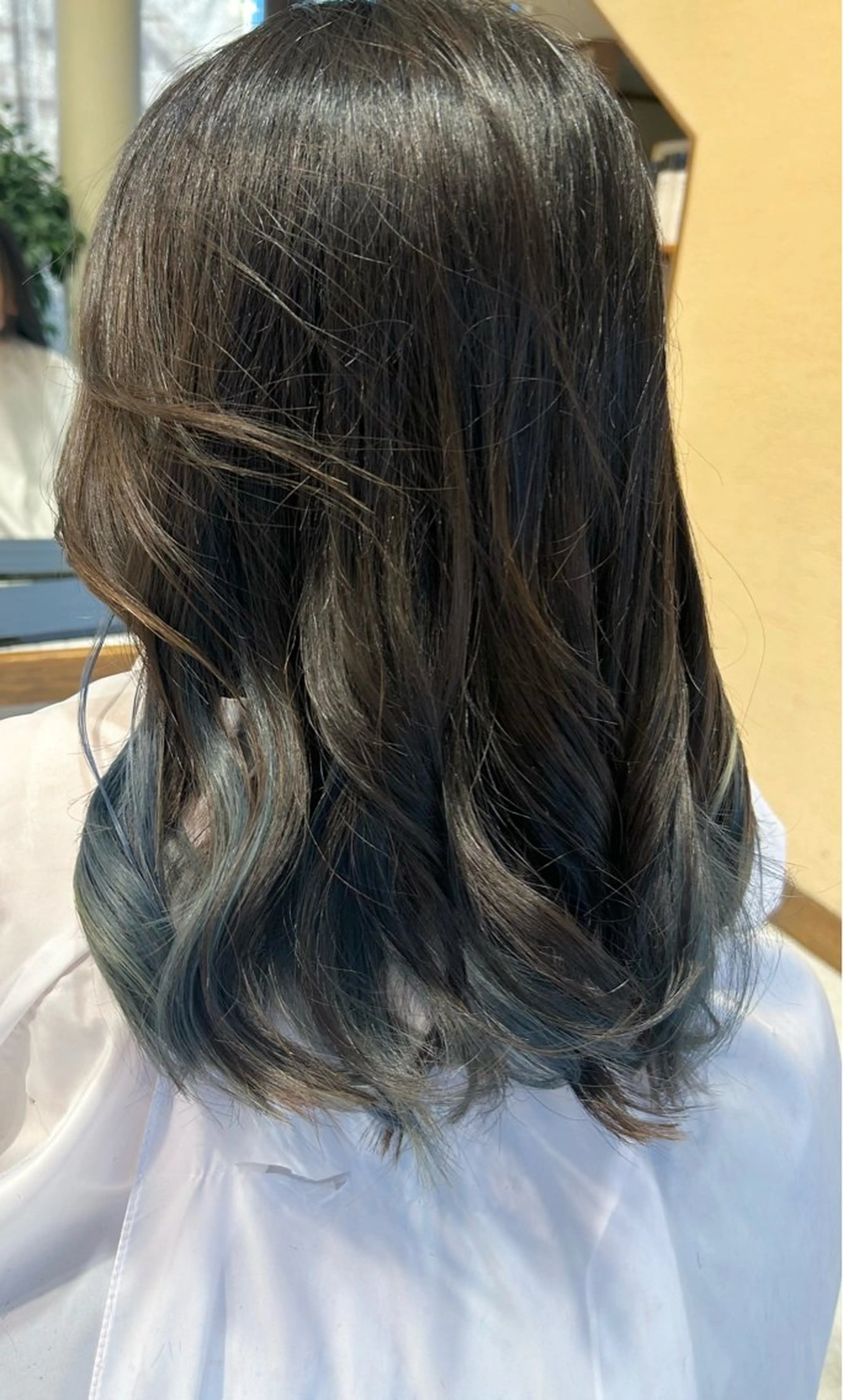 セミロング カラー ブルーカラー ダークグレー ダークグレージュ グレージュ カット ヘアカラー 🍒ྀི🍓 そら🌺🩷ྀིのヘアスタイル