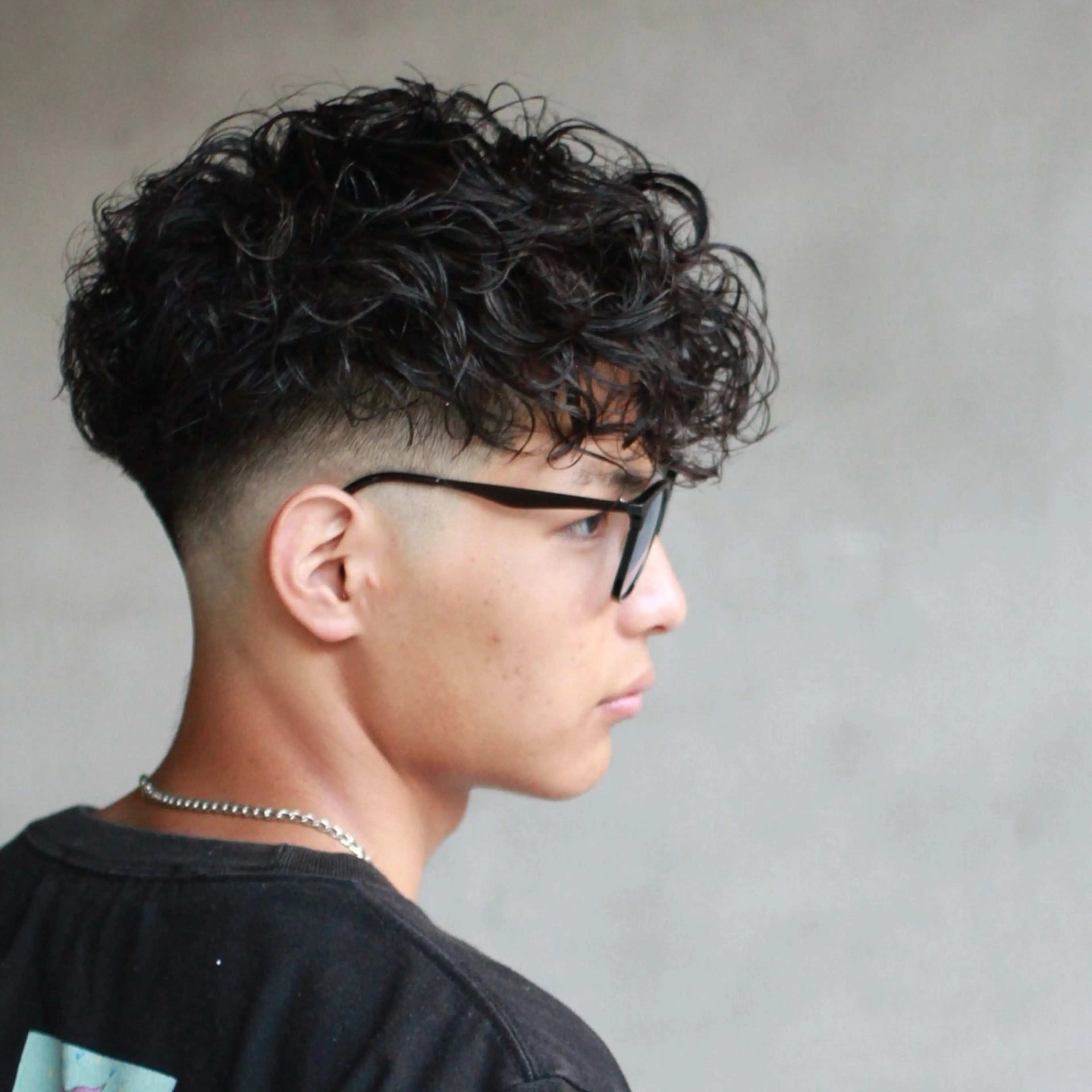 ミディアム パーマ メンズ スペインカール noway セナのヘアスタイル