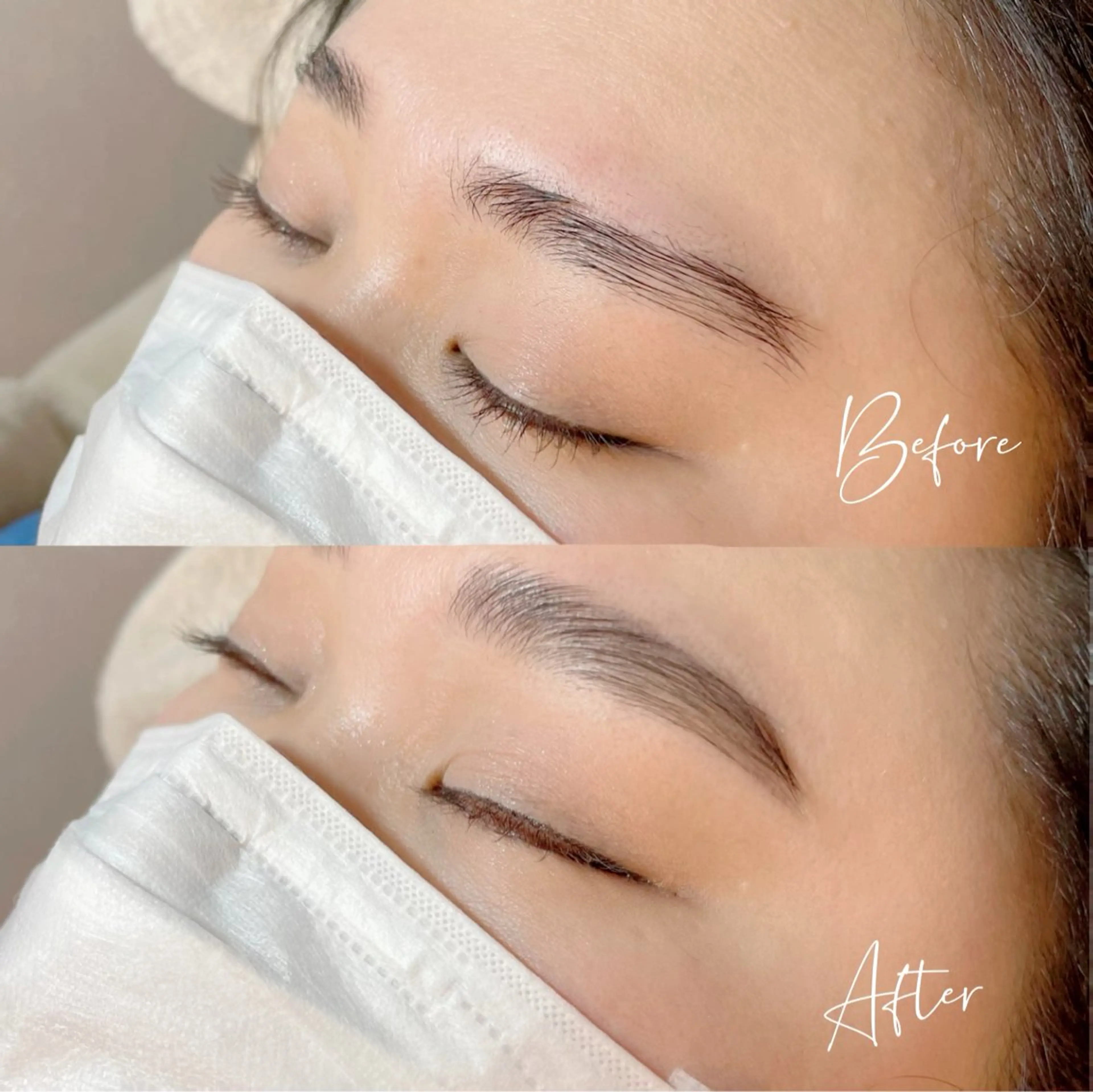 ハリウッドブロウリフト＋ワックス＋メイクの写真