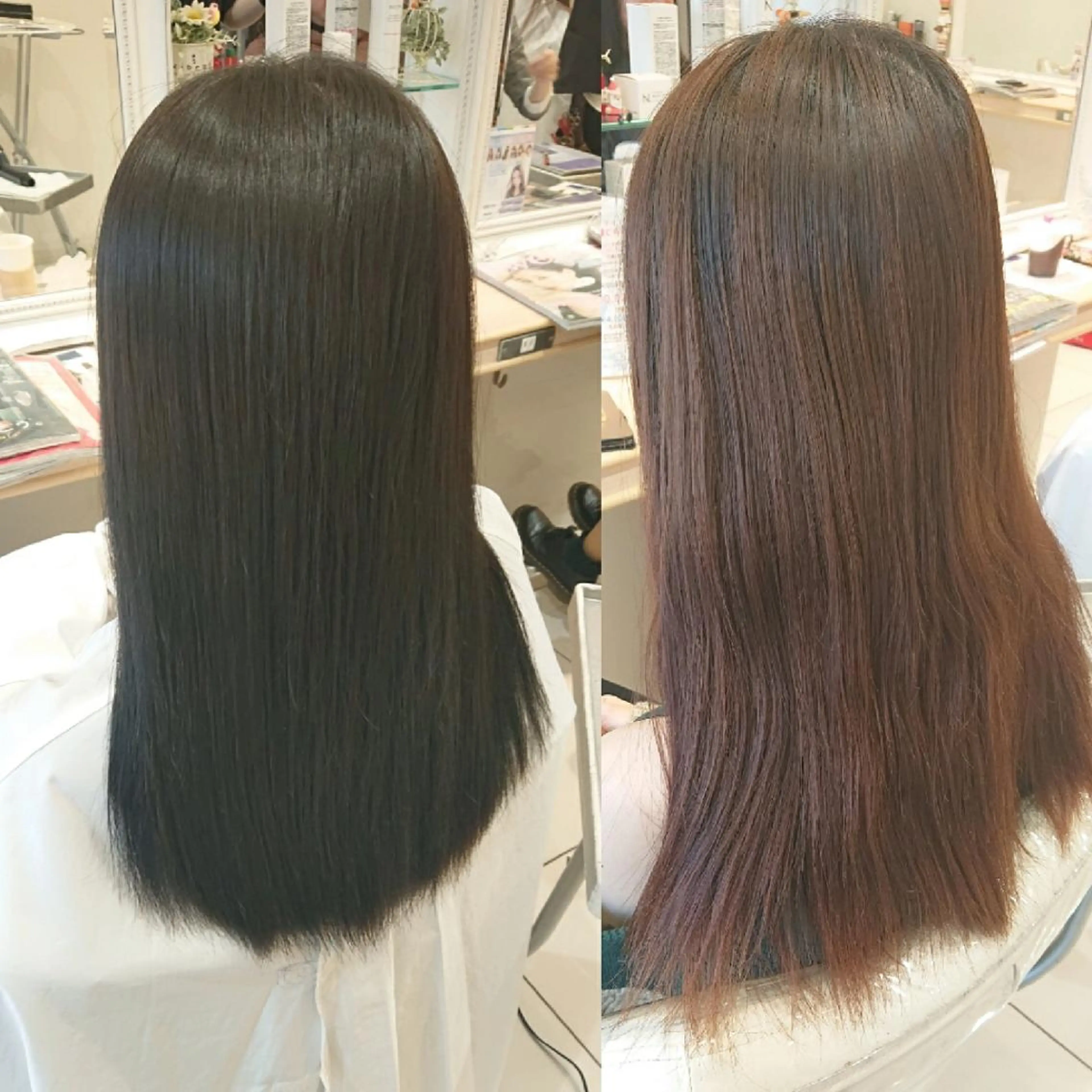 ロング カラー イルミナカラー オレンジ スターダスト ヘアカラー トリートメント 宮本 秀人のヘアスタイル