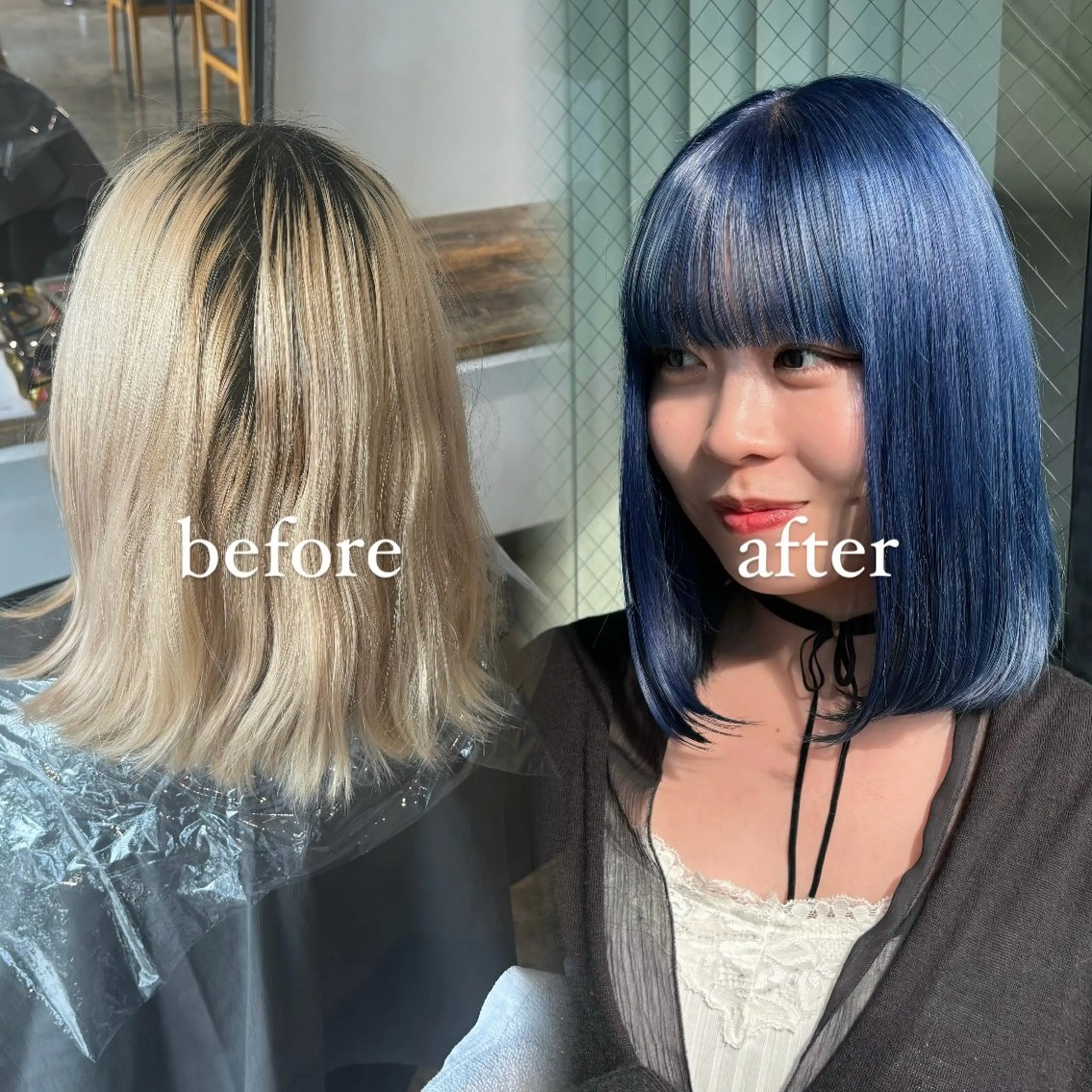 ミディアム 💫miyu💫デザ インカラー/アレンジのヘアスタイル