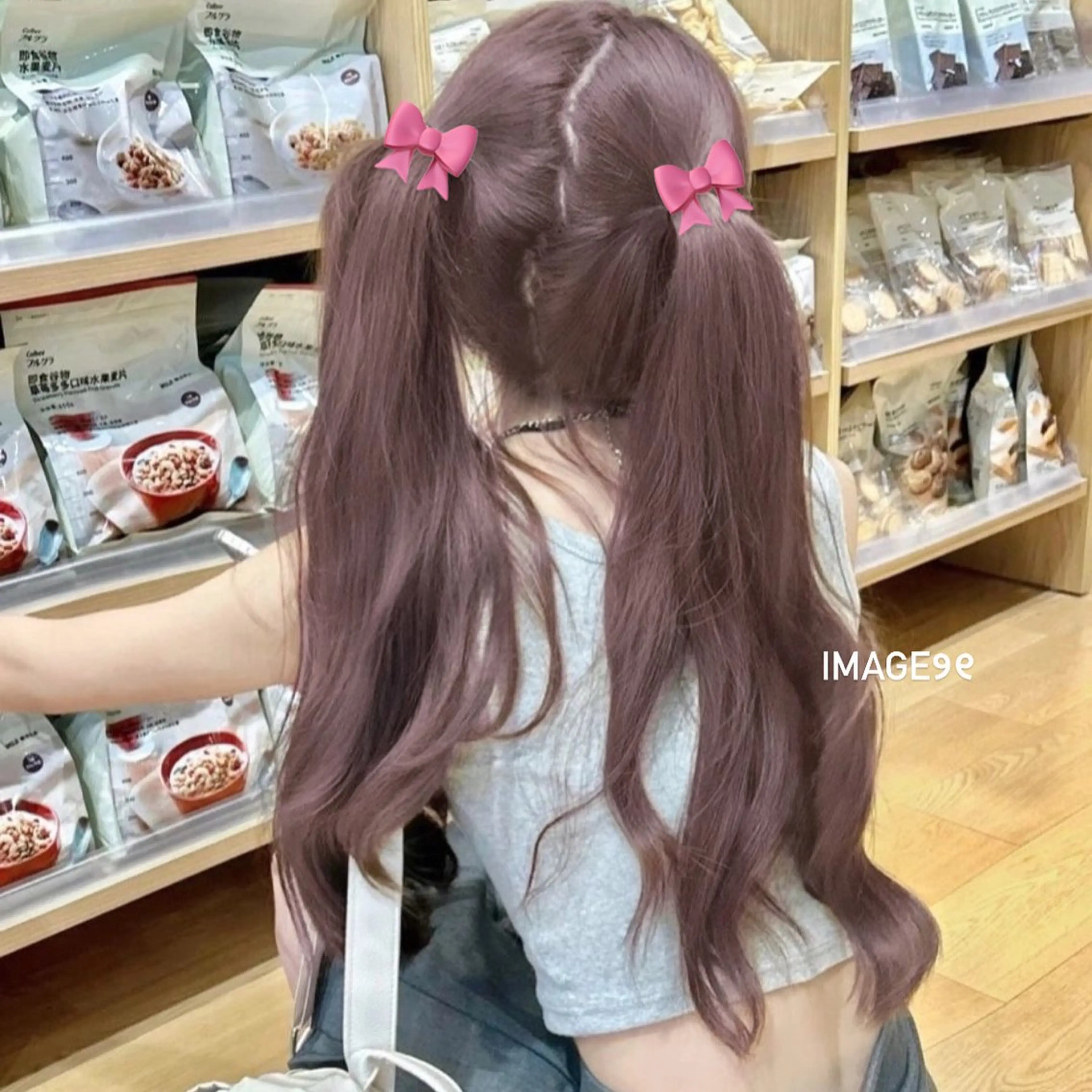 ロング 淡色ラベンダー♡ ニーナ🎀🦙のヘアスタイル