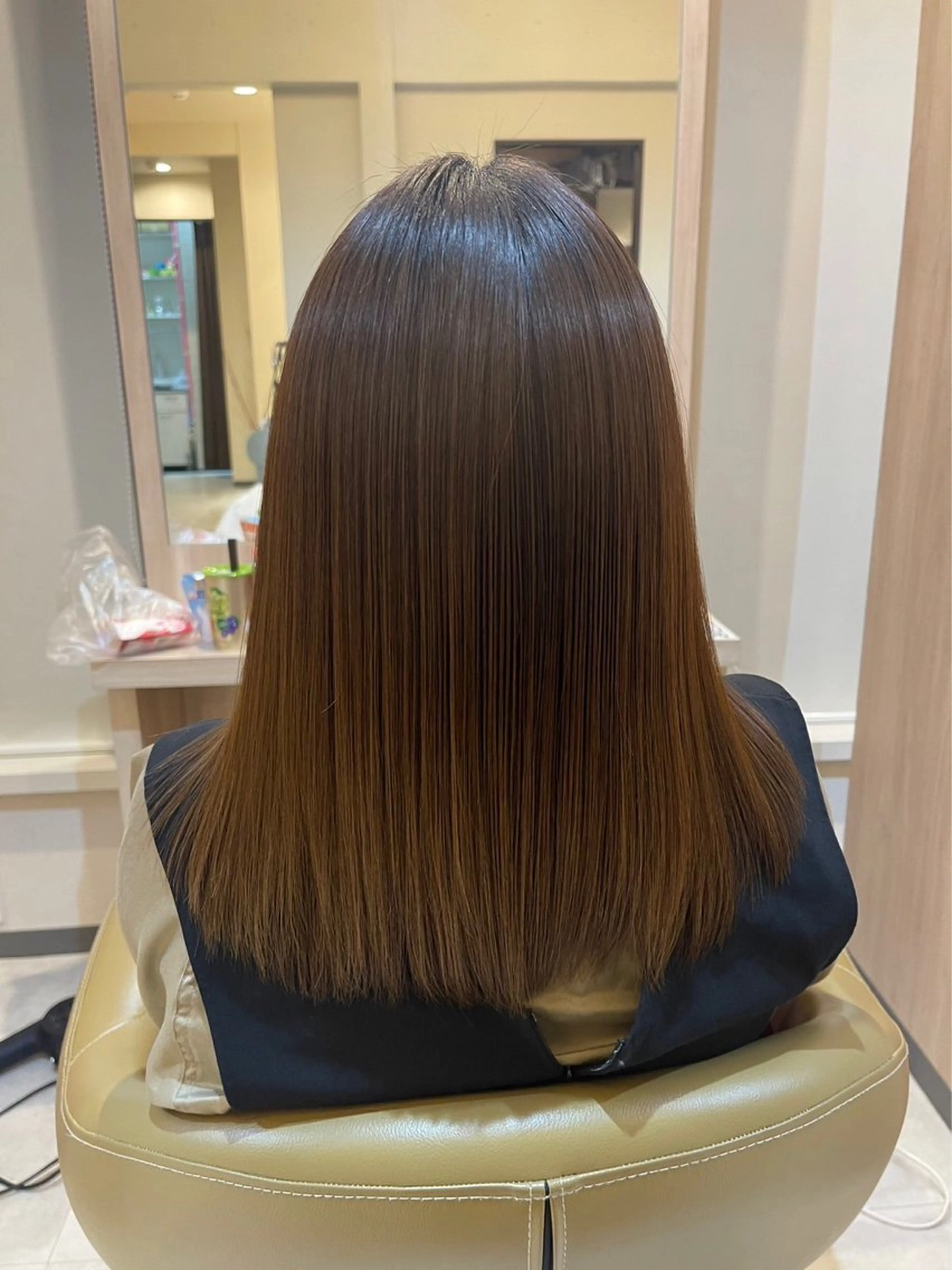 セミロング 髪質改善 阿部 祥大のヘアスタイル