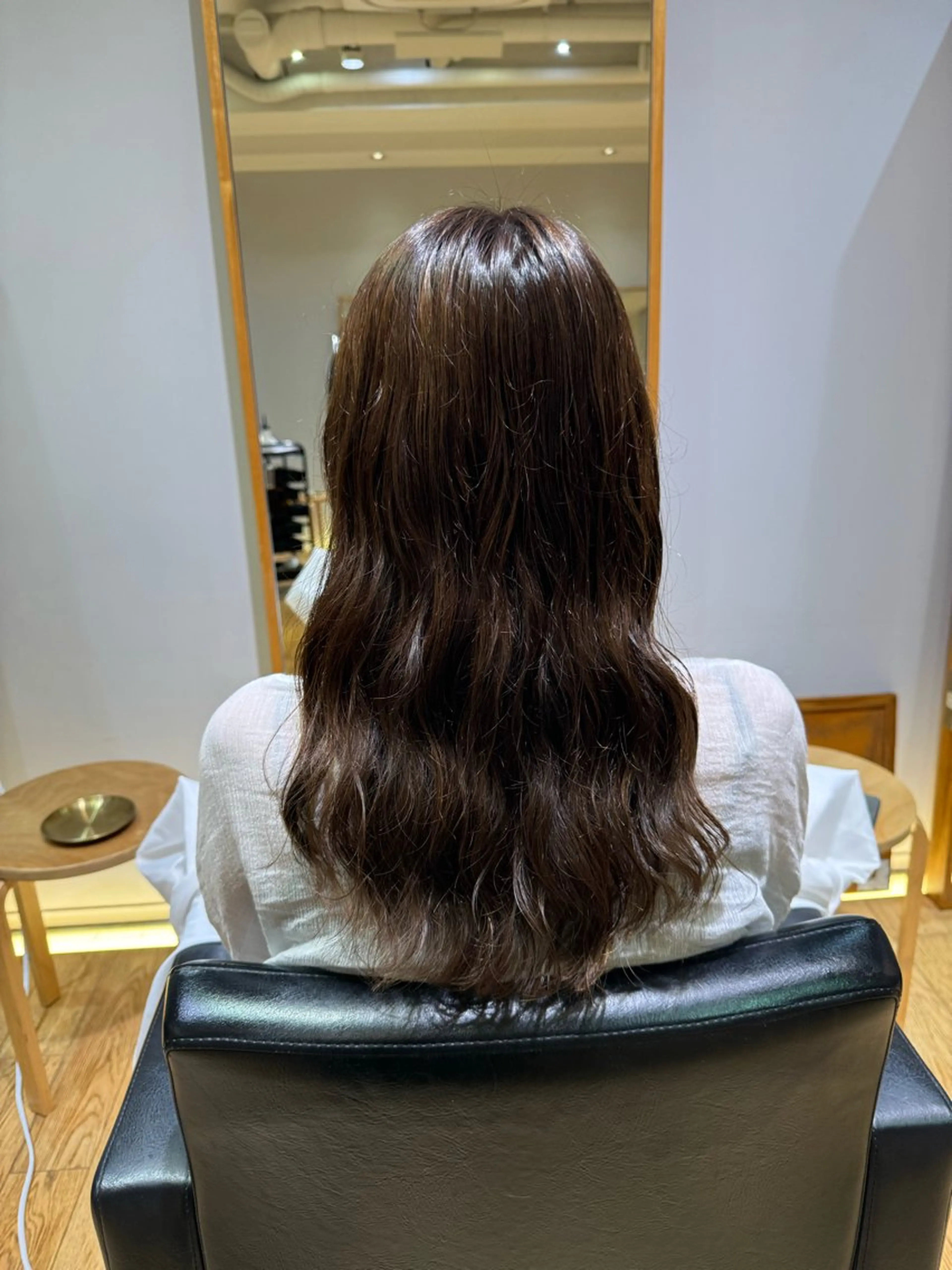 セミロング カット パーマ トリートメント 大人可愛い♡コテ巻き パーマ🌼杉田 萌恵のヘアスタイル