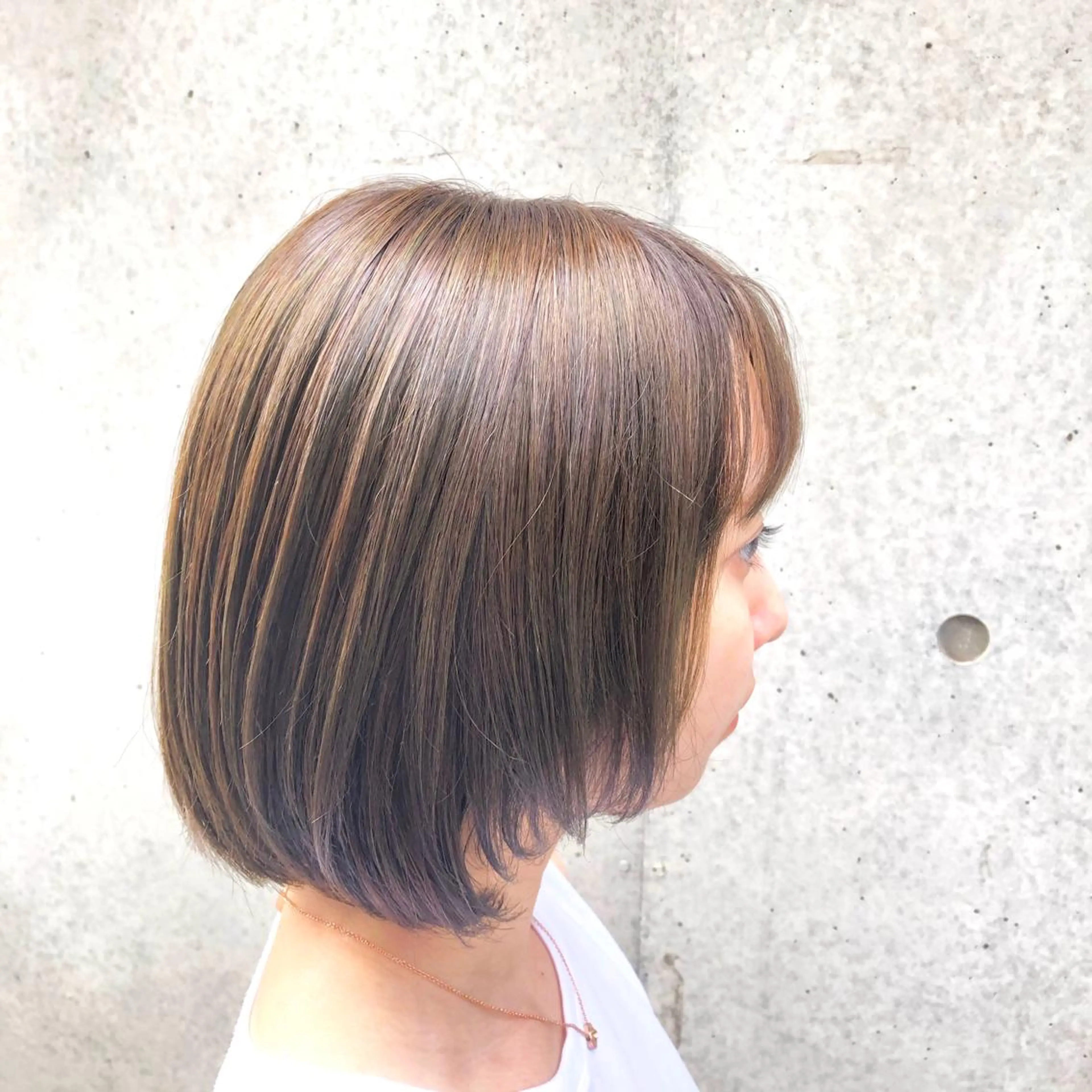 ショート カラー ヘアアレンジ ベージュカラー ブリーチ ブリーチなしカラー ヘアカラー トリートメント 🤍清楚系 韓国レイヤー🤍拓朗のヘアスタイル