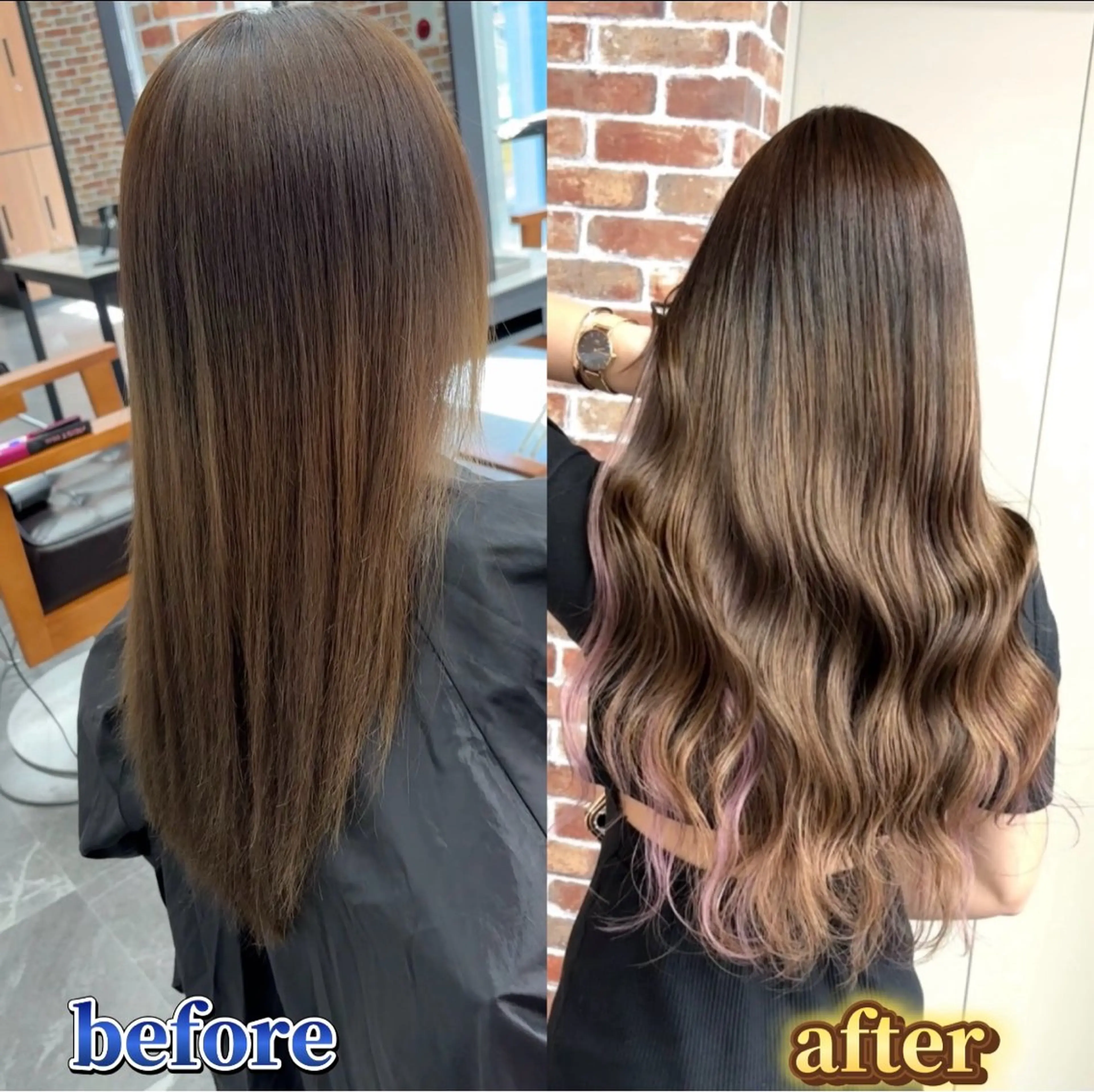 ロング カラー エクステ カット ヘアカラー エクステ ギャルの革命児 秀斗のヘアスタイル