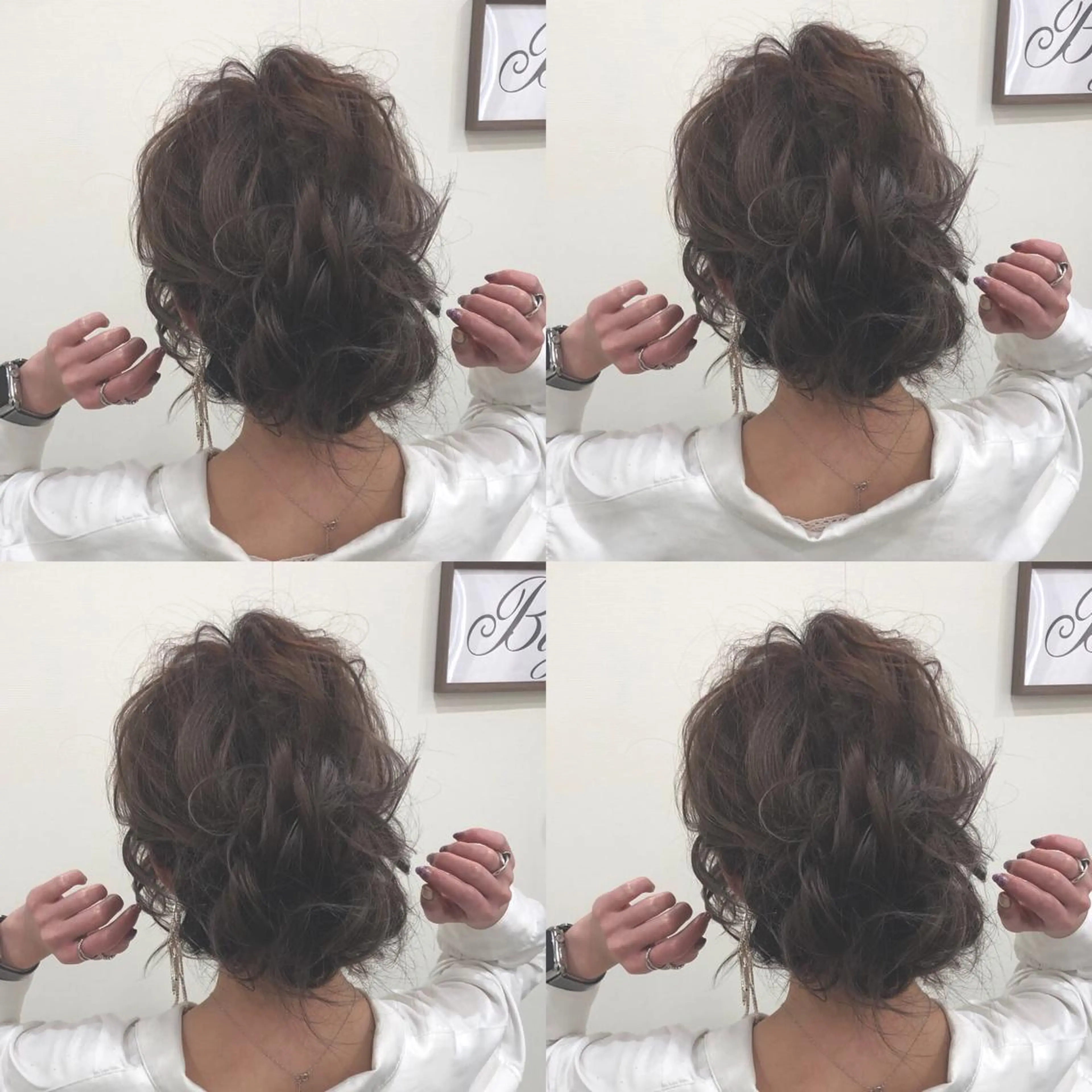 セミロング ヘアアレンジ ヘアセット 🌷MAYU 🌷のヘアスタイル