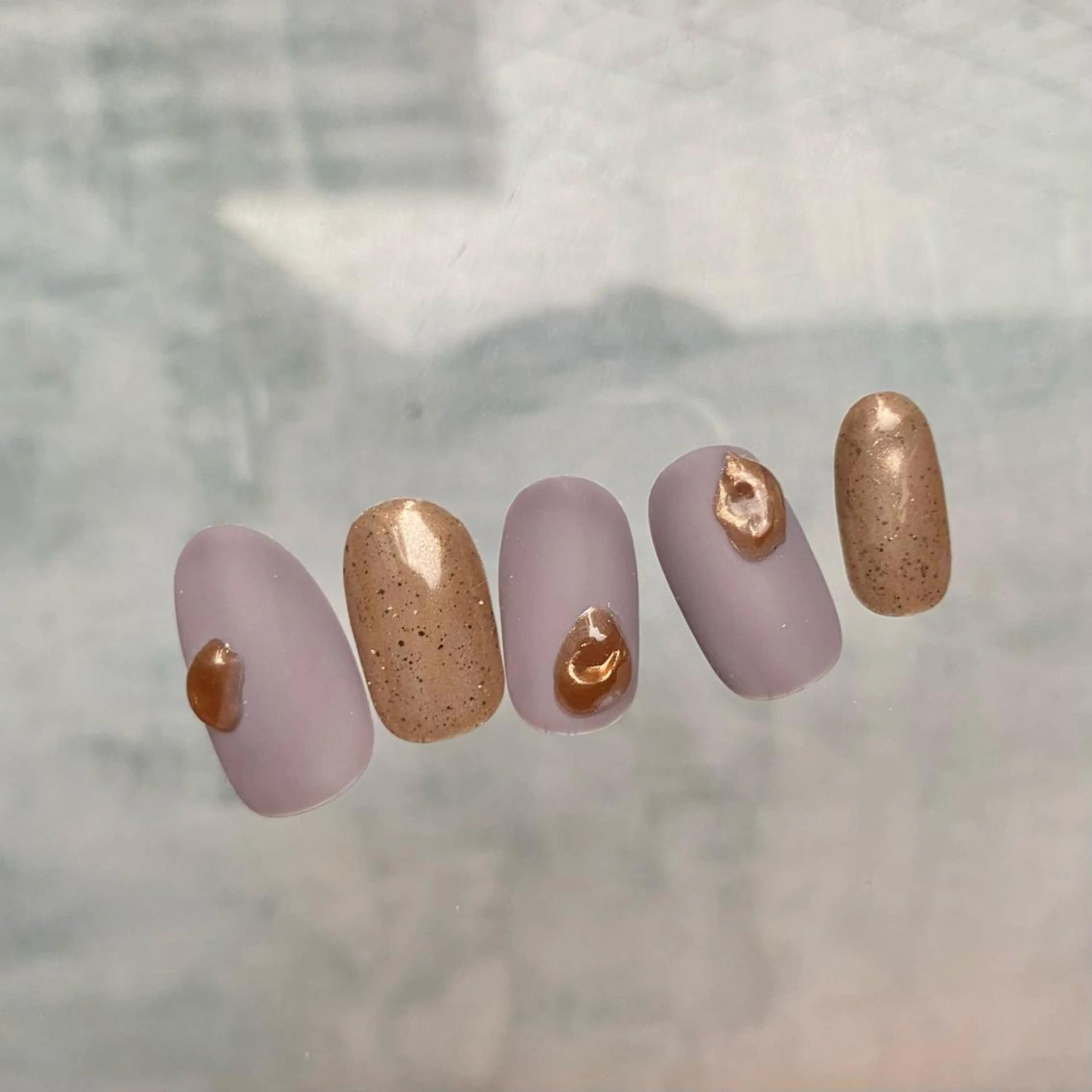 ネイル アートネイル フットネイル ニュアンスネイル 冬ネイル 山田 貴子のネイルデザイン