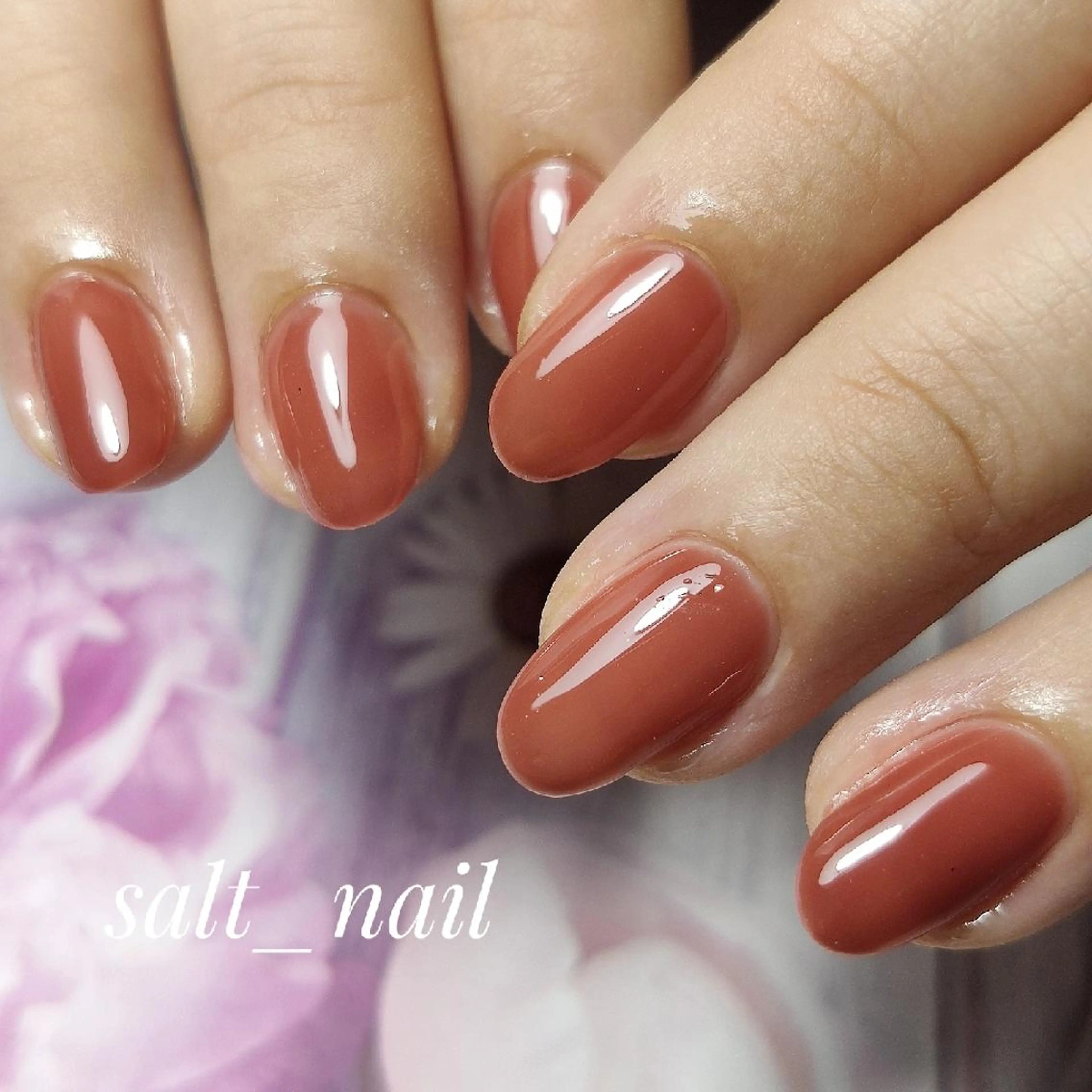 ネイル ワンカラーネイル ハンドネイル 個人サロン saltnailのネイルデザイン