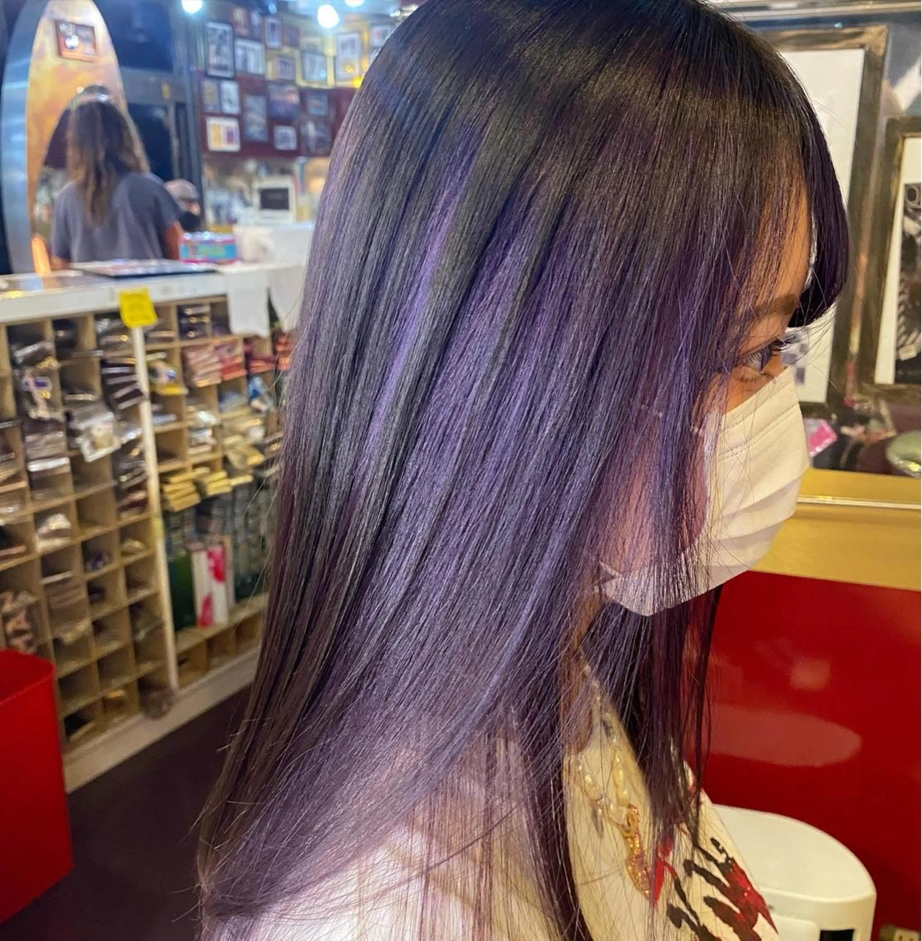 セミロング カラー レイヤーカット/ カラー/長谷恵花のヘアスタイル