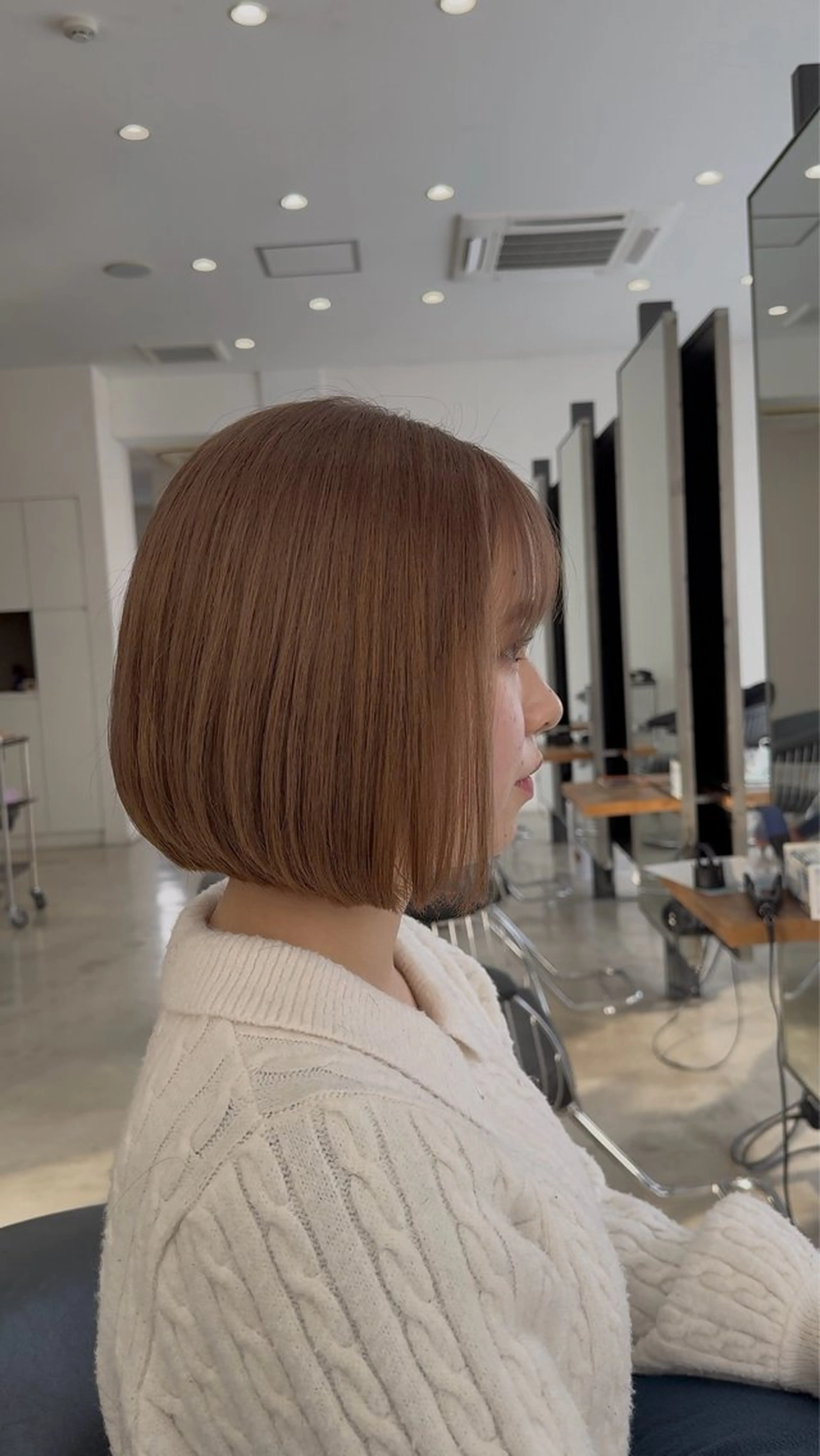 ミディアム カラー ベージュカラー ブリーチ ヘアカラー 芳賀 風斗のヘアスタイル
