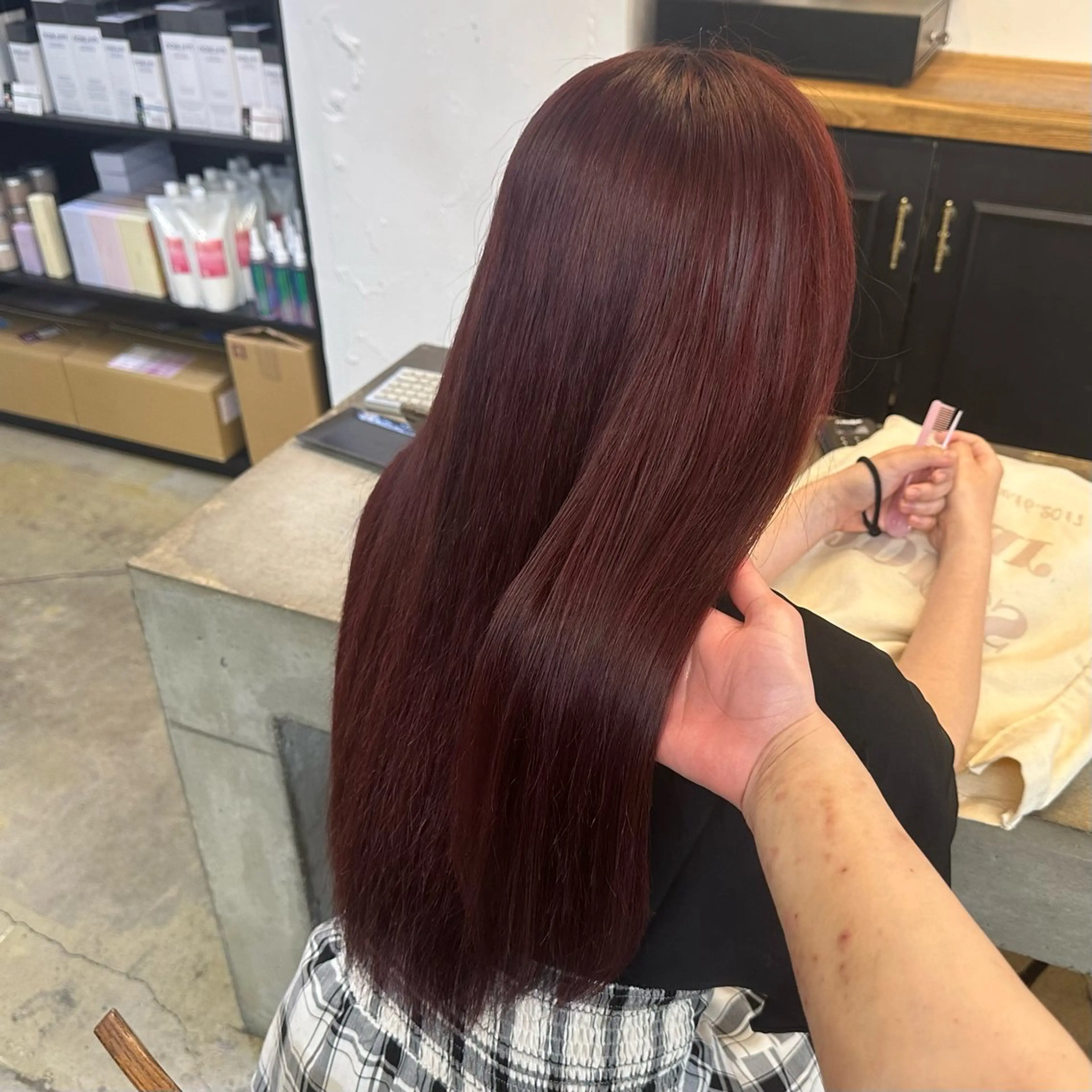 ミディアム カラー パーマ ヘアアレンジ メンズ 暖色💖ツヤ髪💖 masae🌼のヘアスタイル