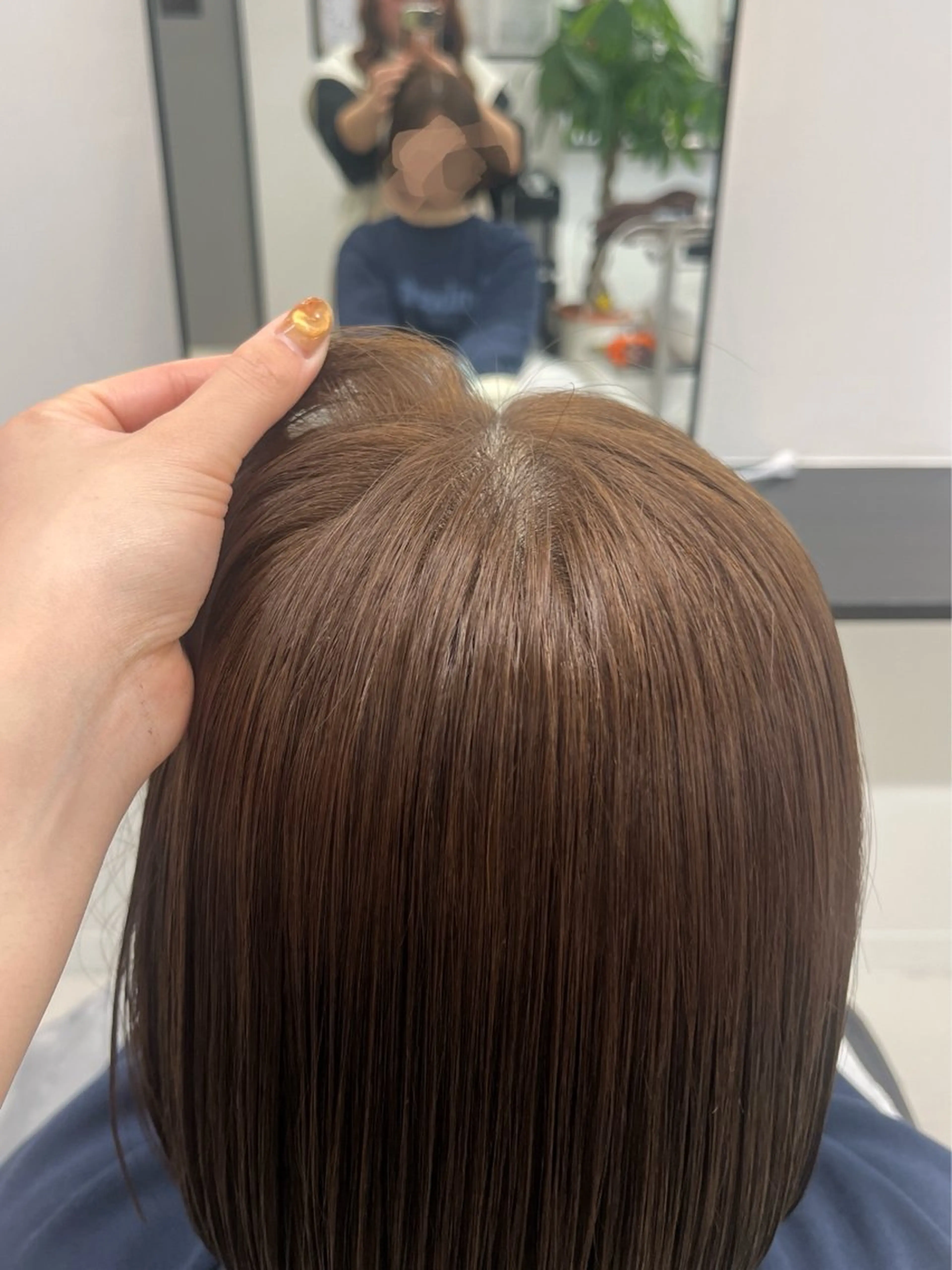 ミディアム カラー ヘアカラー トリートメント ブリーチなしWカラー /アレンジ/ユウミのヘアスタイル