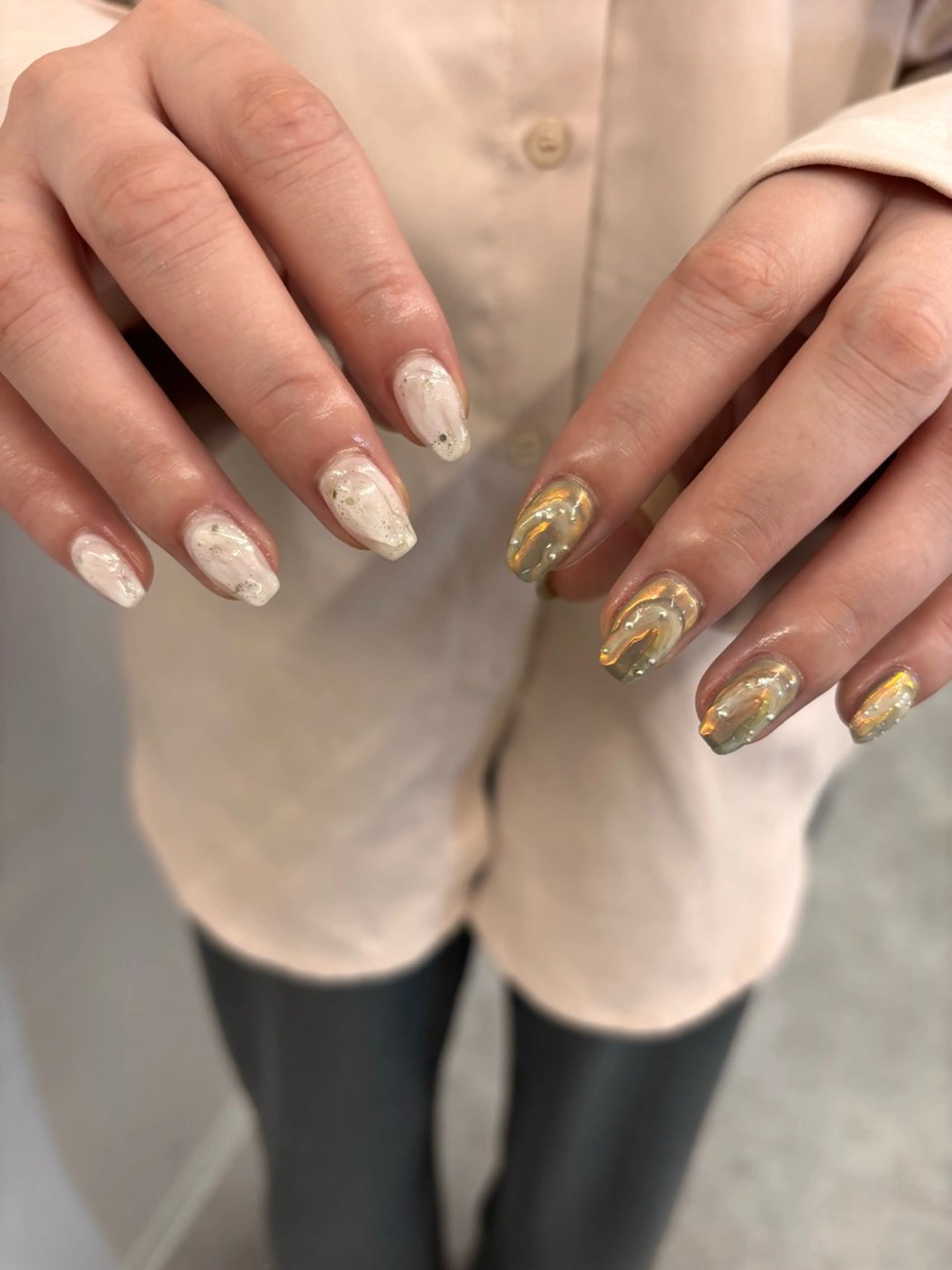 ネイル ニュアンスネイル マキノ ユイのネイルデザイン